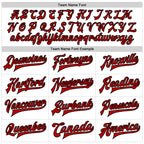 Custom White Red-Black Bomber Full-Snap Varsity Faux Leather Letterman Jacket