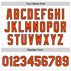 Custom White Orange-Black Bomber Full-Snap Varsity Faux Leather Letterman Jacket