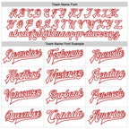 Custom White White-Red Bomber Full-Snap Varsity Faux Leather Letterman Jacket