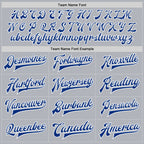 Custom Gray Royal-White Bomber Full-Snap Varsity Faux Leather Letterman Jacket