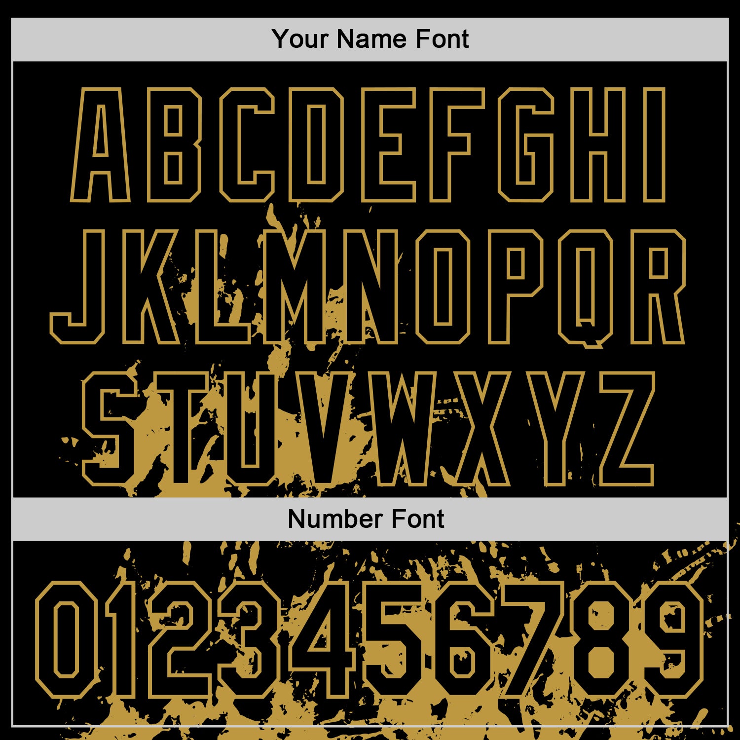 Custom Black Old Gold Splash Art 3D Pattern Design Bomber Full-Snap Varsity Letterman Hoodie Jacket