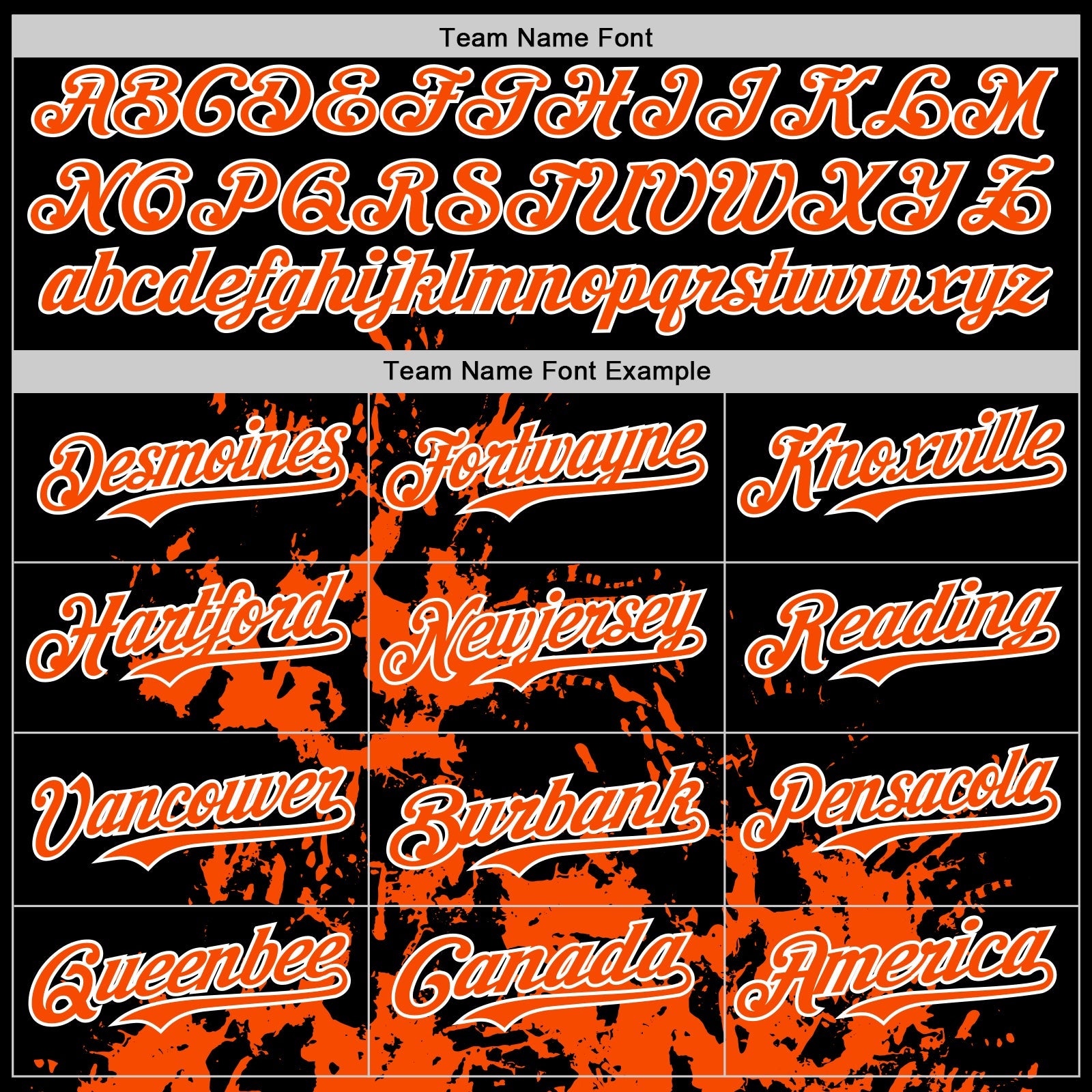 Custom Black Orange-White Splash Art 3D Pattern Design Bomber Full-Snap Varsity Letterman Hoodie Jacket
