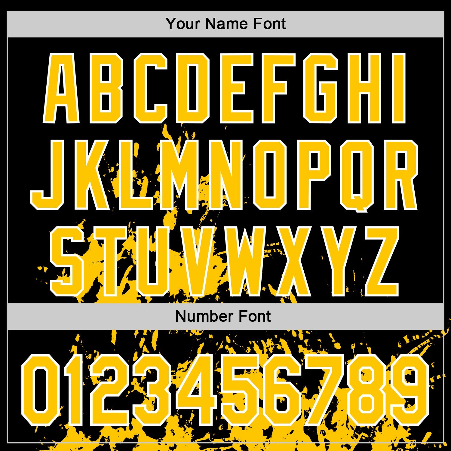 Custom Black Yellow-White Splash Art 3D Pattern Design Bomber Full-Snap Varsity Letterman Hoodie Jacket
