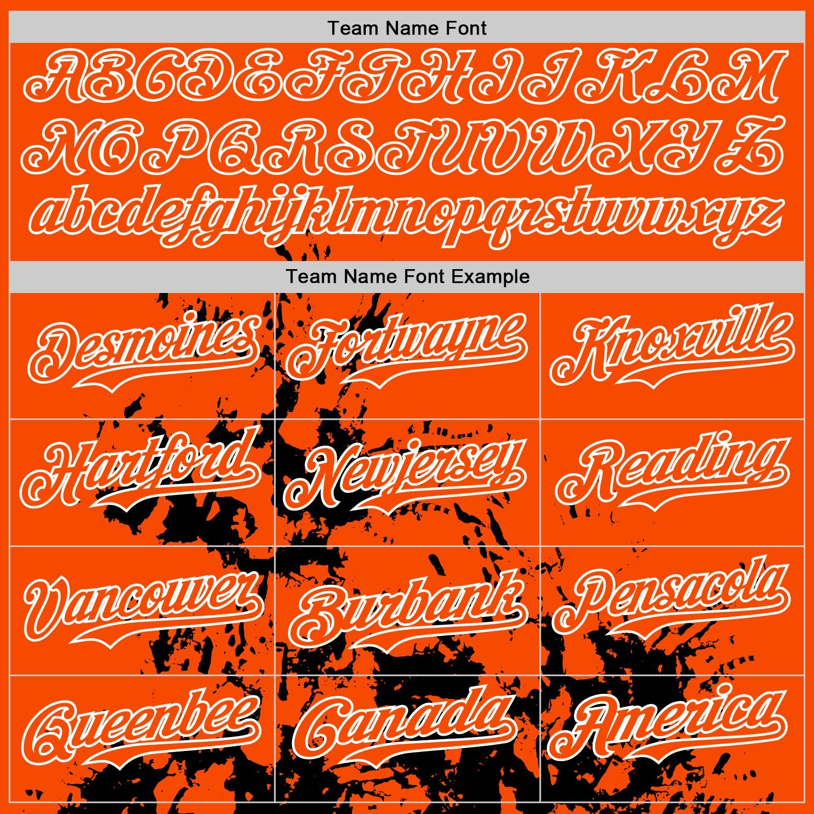 Custom Orange Black-White Splash Art 3D Pattern Design Bomber Full-Snap Varsity Letterman Hoodie Jacket