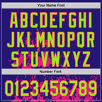 Custom Dark Purple Neon Green Hot Pink Black-White Splash Art 3D Pattern Design Bomber Full-Snap Varsity Letterman Hoodie Jacket