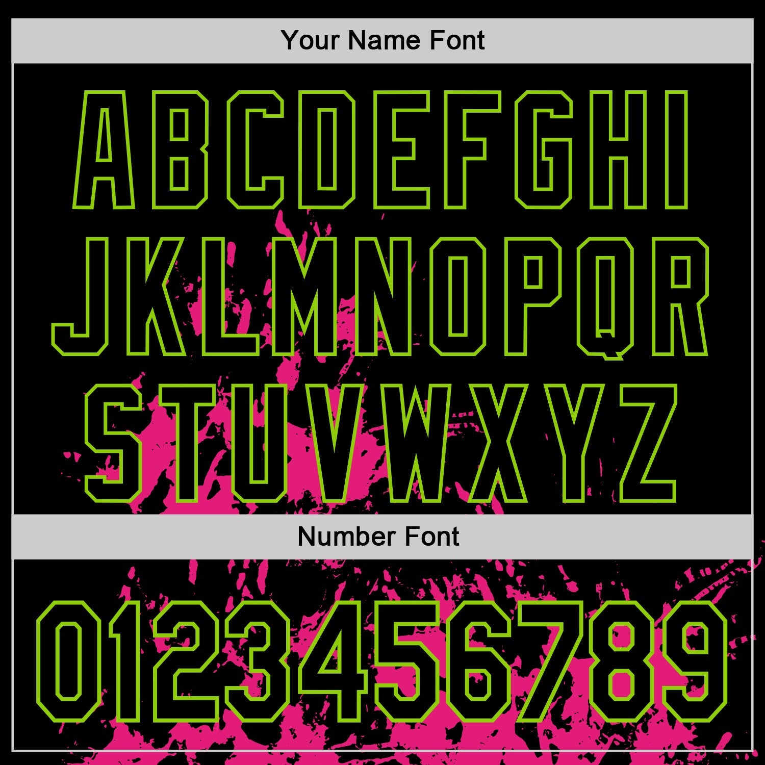 Custom Black Hot Pink Neon Green-White Splash Art 3D Pattern Design Bomber Full-Snap Varsity Letterman Hoodie Jacket