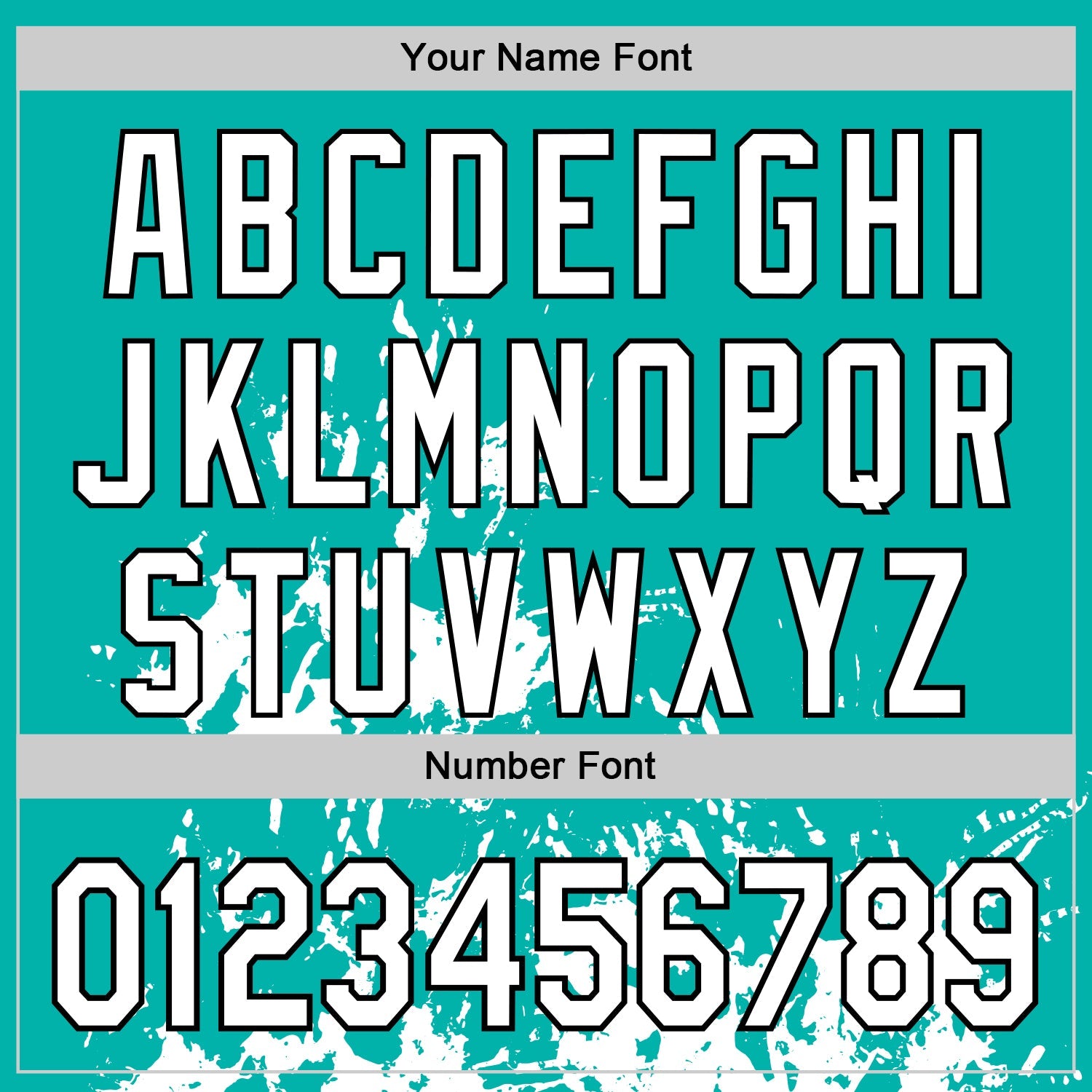 Custom Aqua White-Black Splash Art 3D Pattern Design Bomber Full-Snap Varsity Letterman Hoodie Jacket