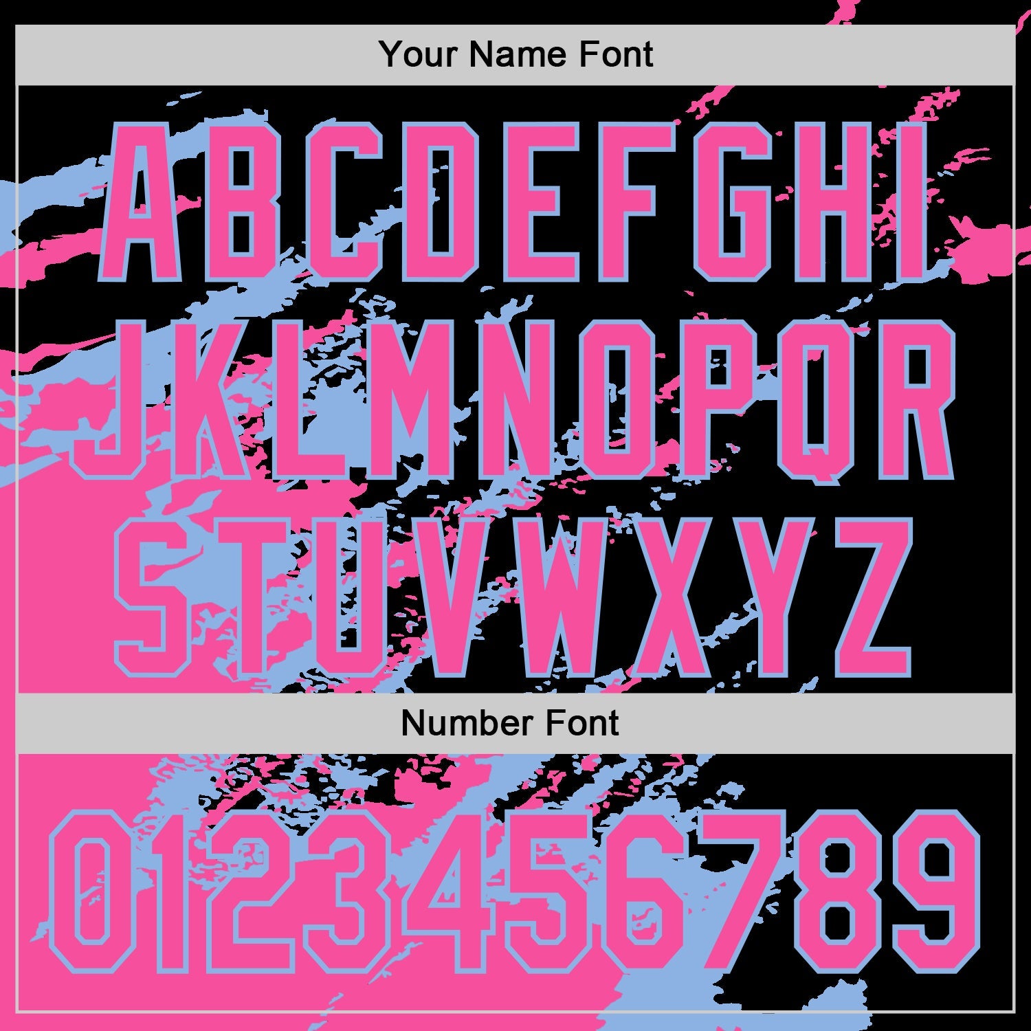 Custom Black Pink-Light Blue Splash Art 3D Pattern Design Bomber Full-Snap Varsity Letterman Hoodie Jacket