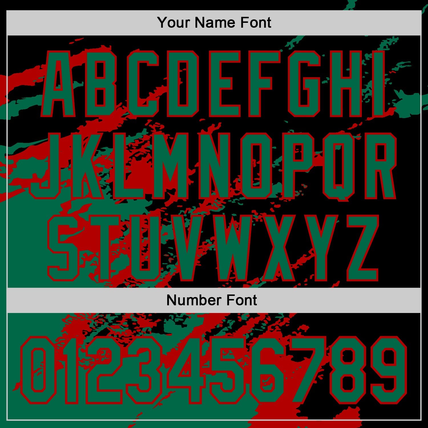 Custom Black Kelly Green-Red Splash Art 3D Pattern Design Bomber Full-Snap Varsity Letterman Hoodie Jacket