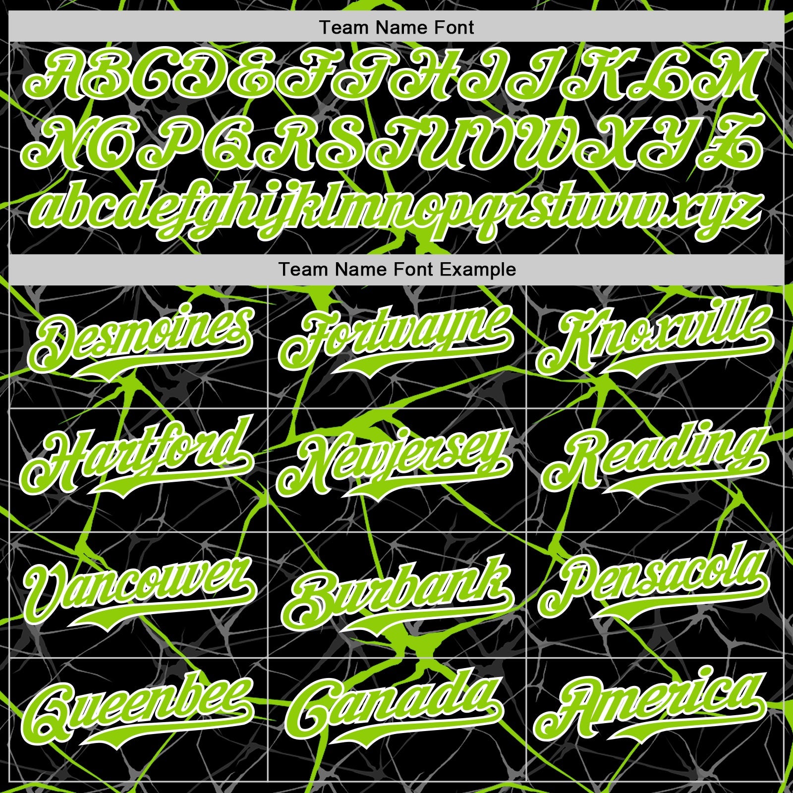 Custom Black Neon Green-White Abstract Network 3D Pattern Design Bomber Full-Snap Varsity Letterman Hoodie Jacket