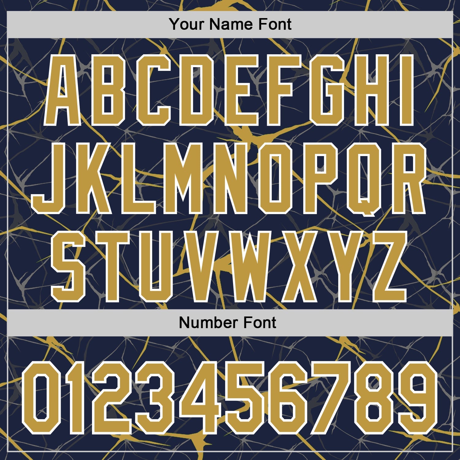 Custom Navy Old Gold-White Abstract Network 3D Pattern Design Bomber Full-Snap Varsity Letterman Hoodie Jacket