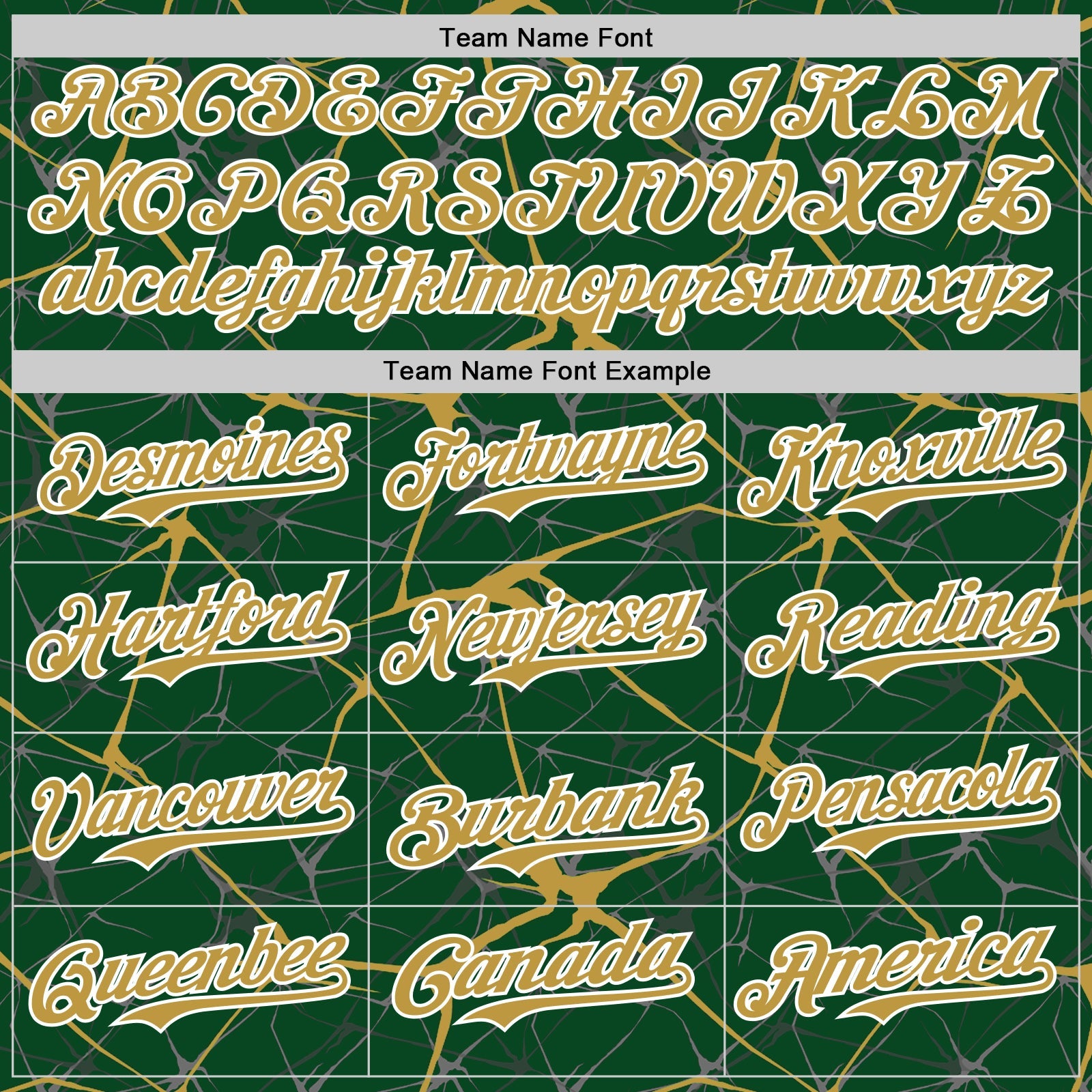 Custom Green Old Gold-White Abstract Network 3D Pattern Design Bomber Full-Snap Varsity Letterman Hoodie Jacket