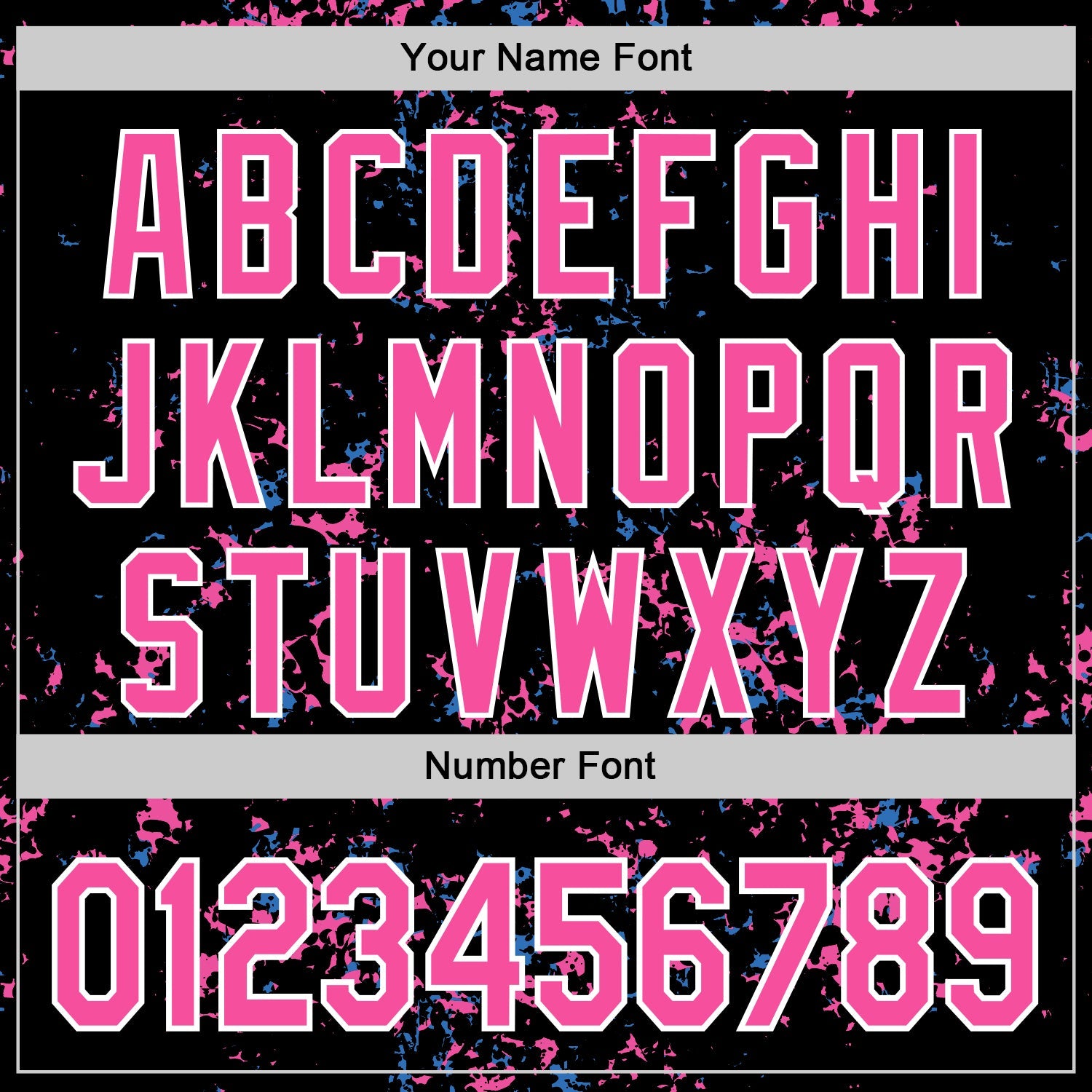 Custom Black Pink Sky Blue-White Fragment 3D Pattern Design Bomber Full-Snap Varsity Letterman Hoodie Jacket