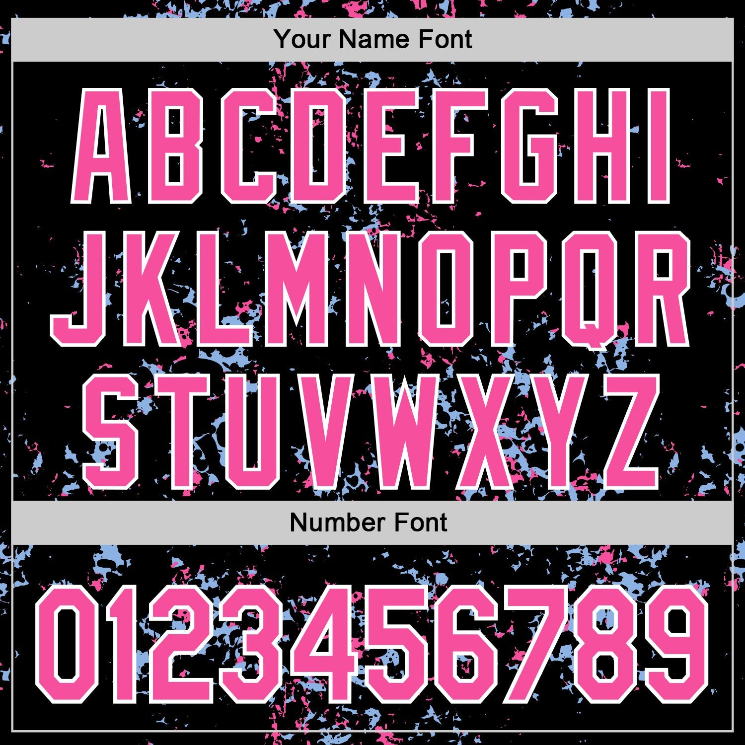 Custom Black Pink Light Blue-White Fragment 3D Pattern Design Bomber Full-Snap Varsity Letterman Hoodie Jacket
