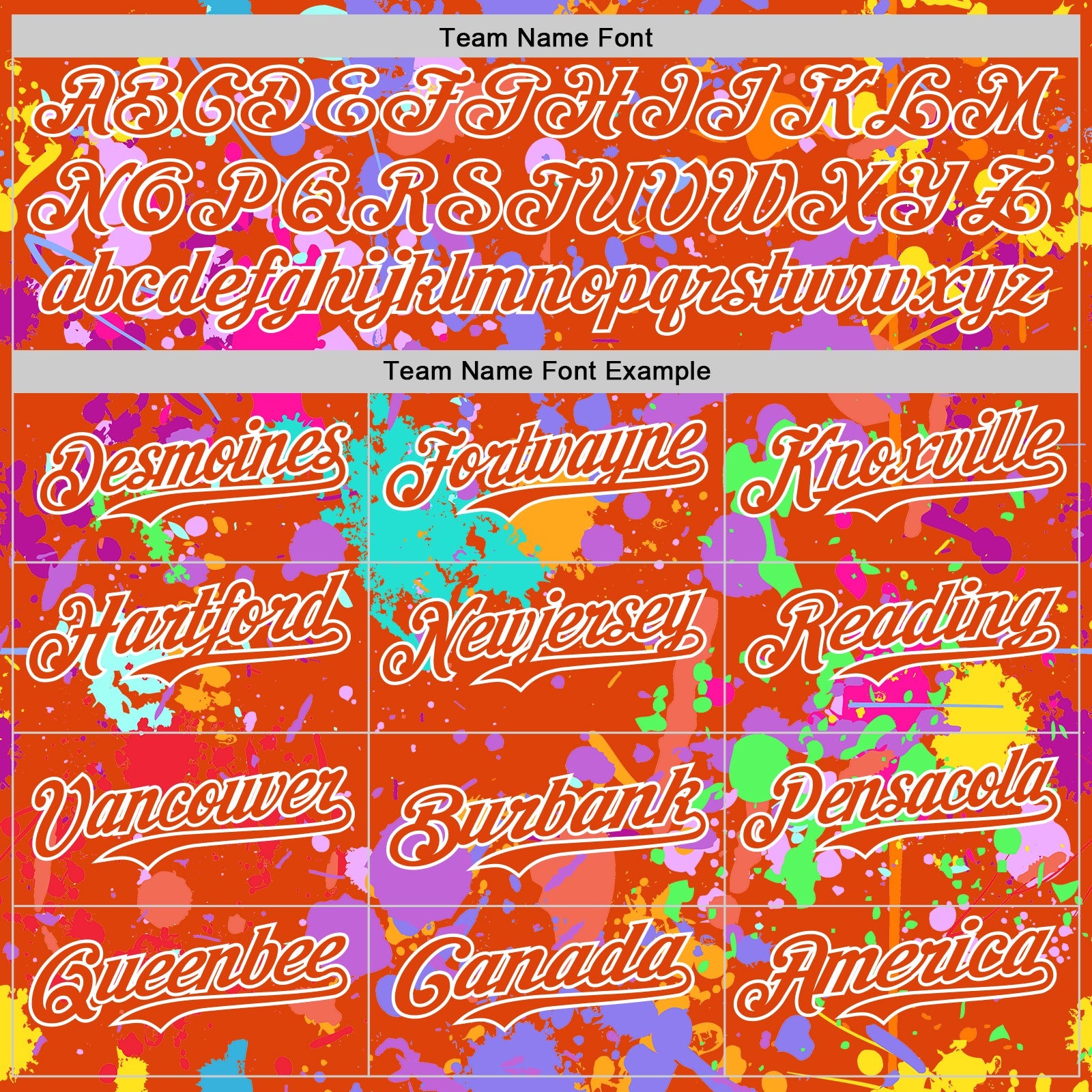 Custom Graffiti Pattern Orange-White Splash Bomber Full-Snap Varsity Letterman Hoodie Jacket