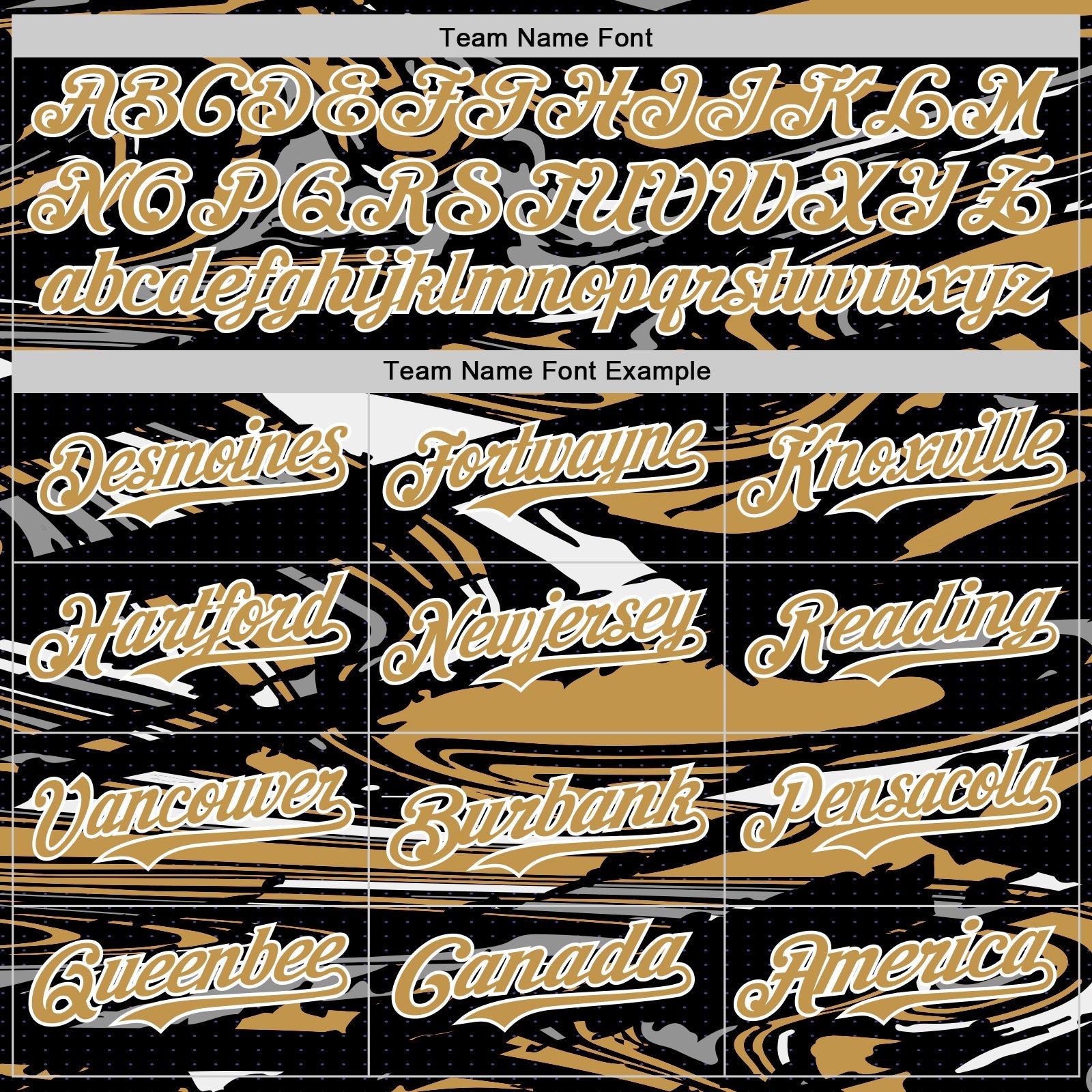 Custom Figure Old Gold Black-White Fluid Bomber Full-Snap Varsity Letterman Hoodie Jacket