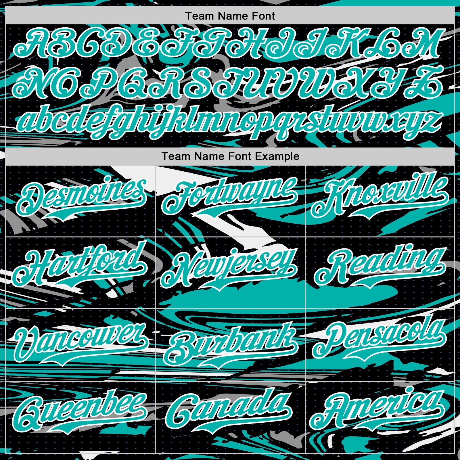 Custom Figure Aqua Black-White Fluid Bomber Full-Snap Varsity Letterman Hoodie Jacket