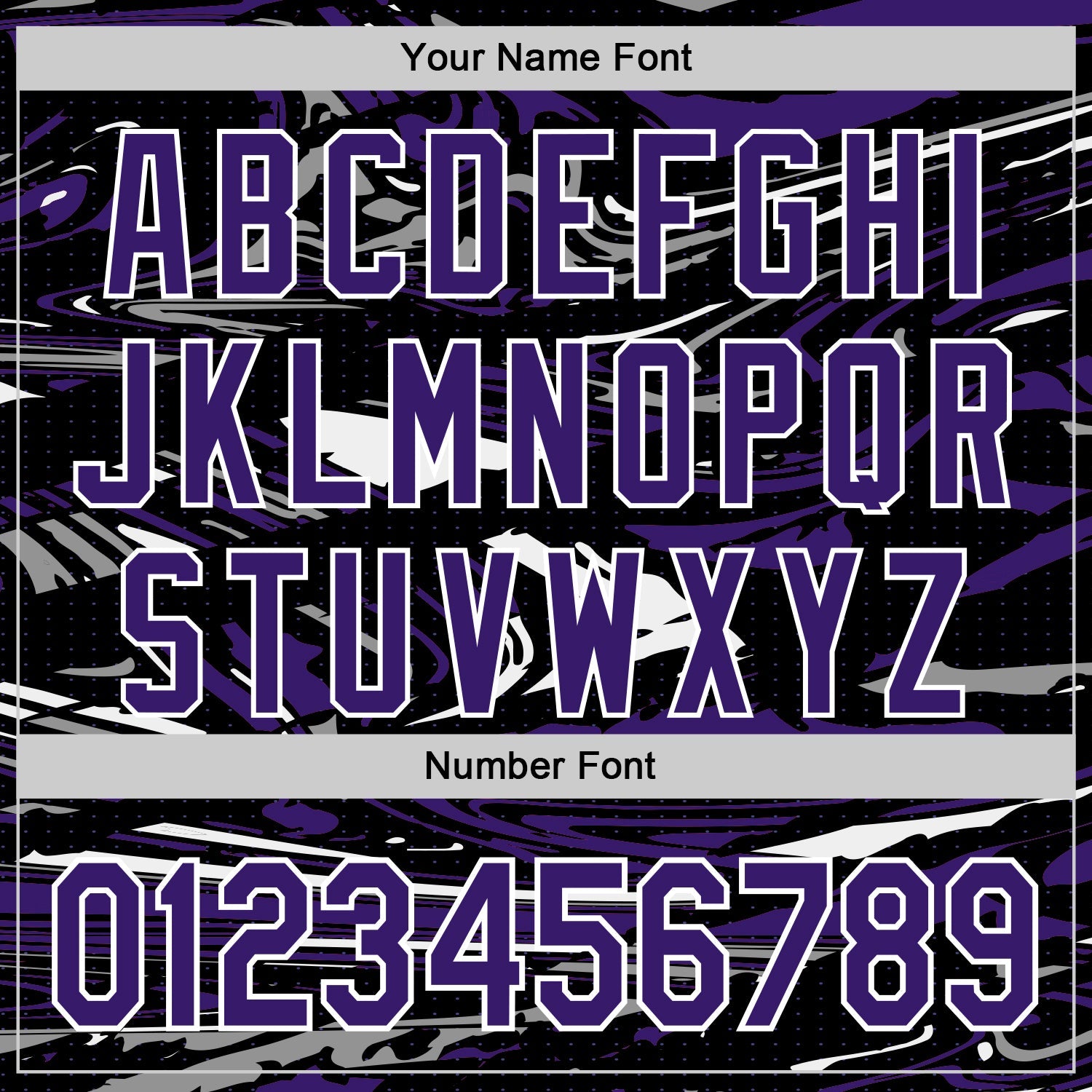 Custom Figure Purple Black-White Fluid Bomber Full-Snap Varsity Letterman Hoodie Jacket