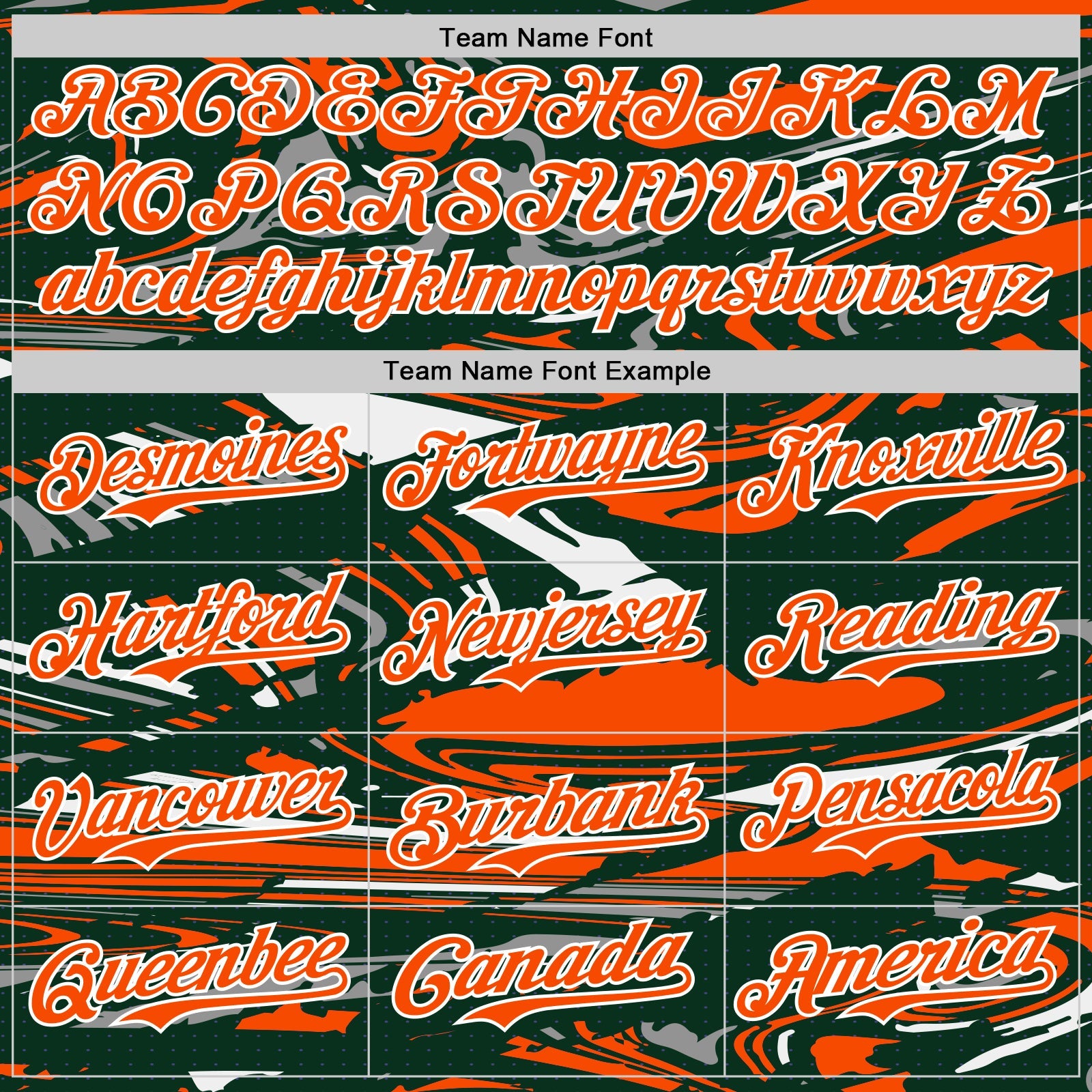 Custom Figure Orange Green-White Fluid Bomber Full-Snap Varsity Letterman Hoodie Jacket