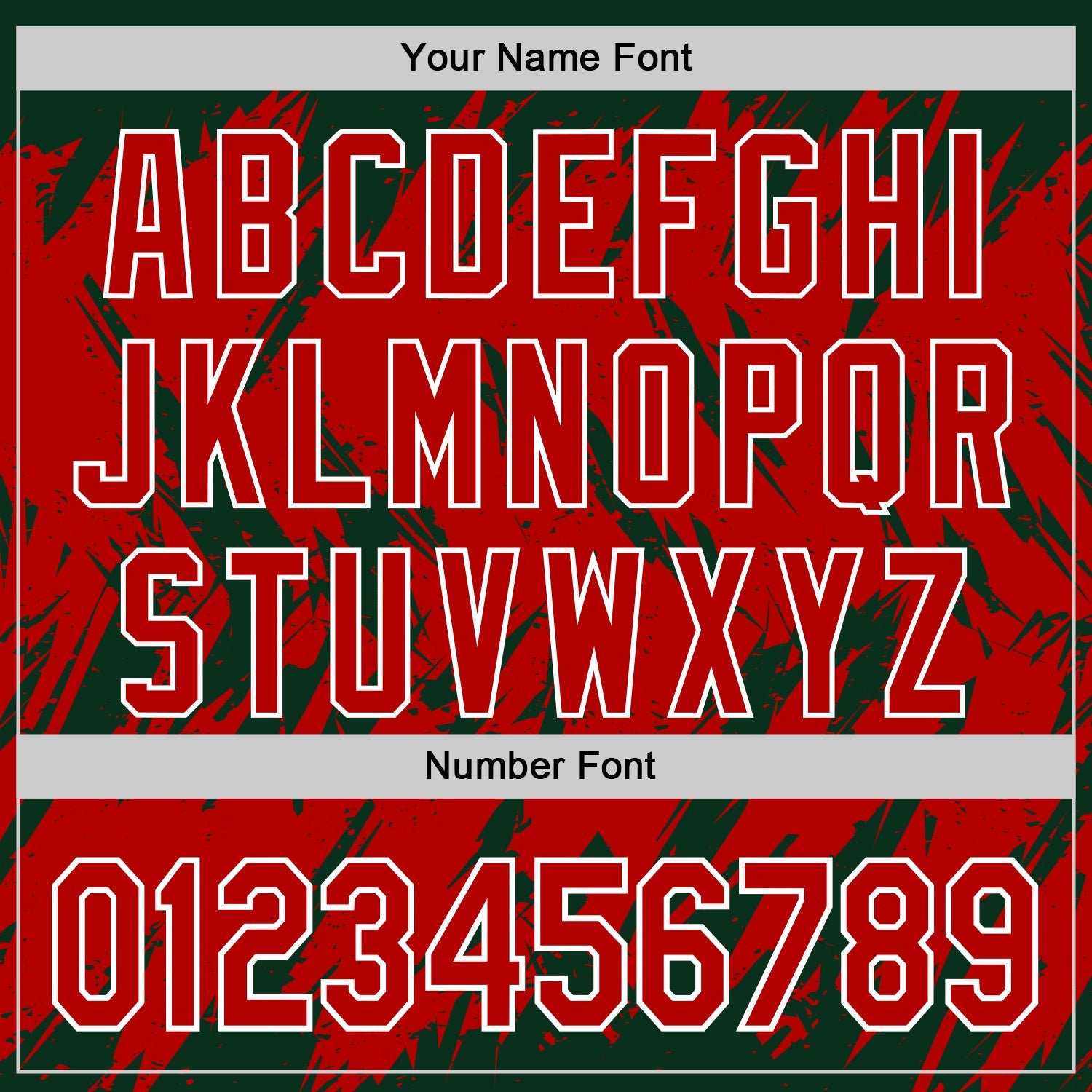 Custom Green Red-White Abstract Sharp Shape Fragment 3D Pattern Design Bomber Full-Snap Varsity Letterman Hoodie Jacket