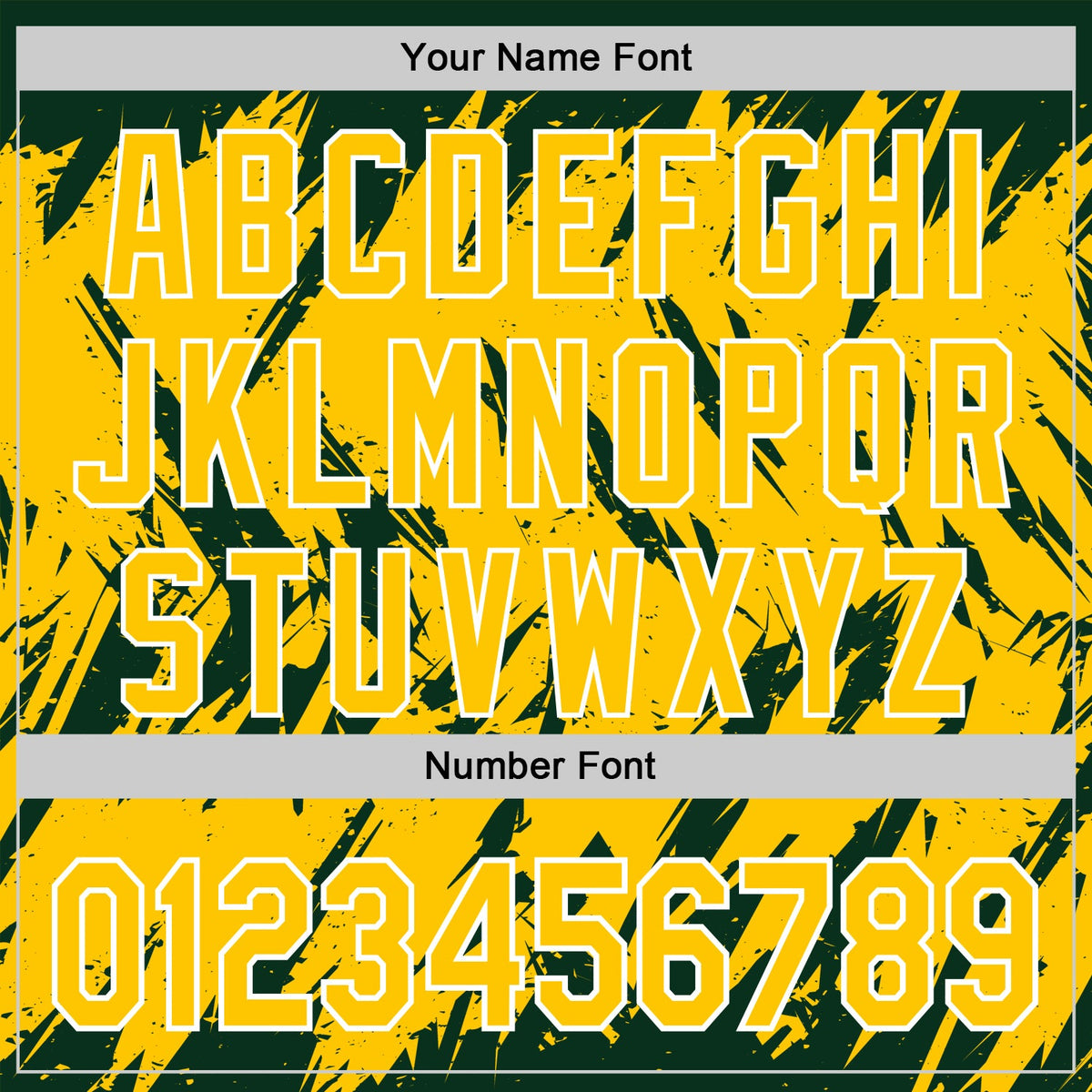 Custom Green Yellow Gold-White Abstract Sharp Shape Fragment 3D Pattern Design Bomber Full-Snap Varsity Letterman Hoodie Jacket