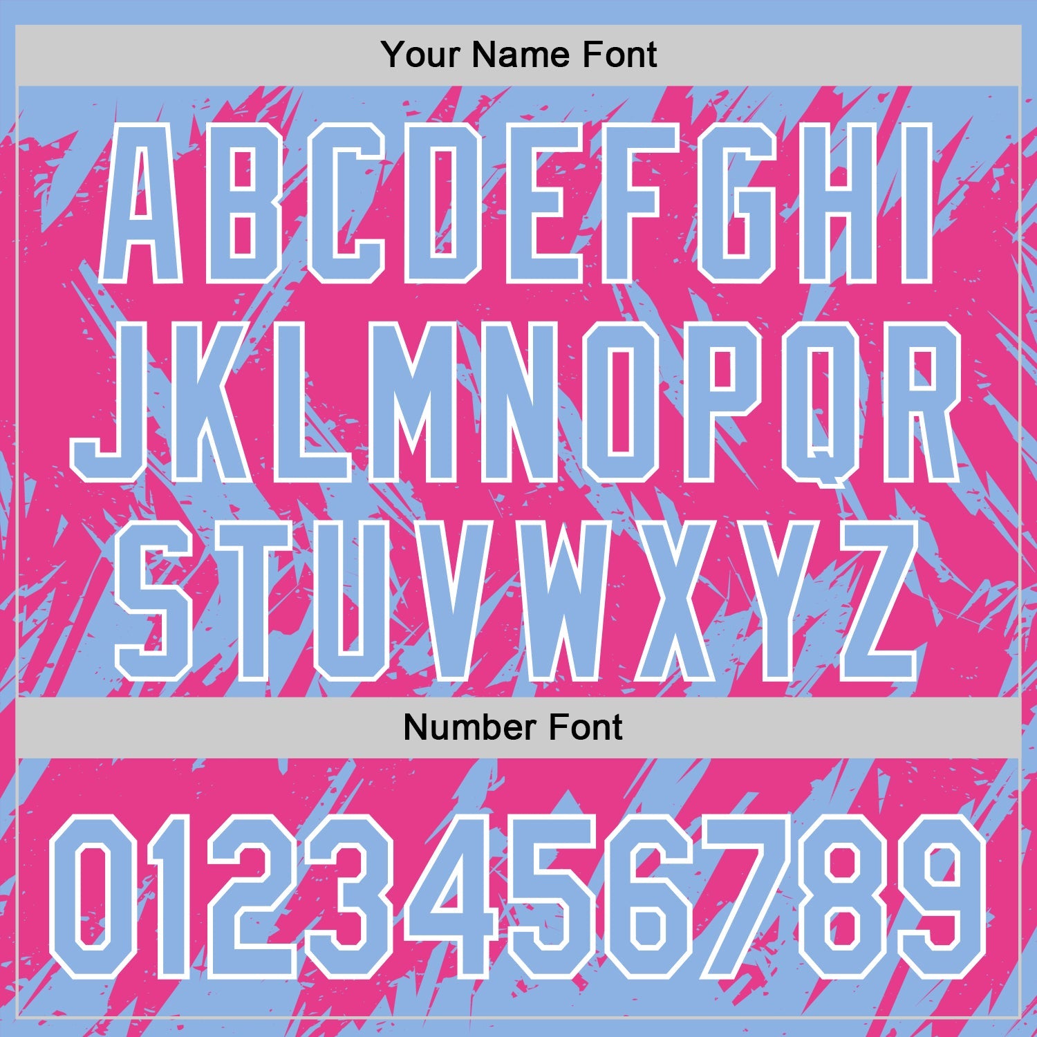 Custom Light Blue Pink-White Abstract Sharp Shape Fragment 3D Pattern Design Bomber Full-Snap Varsity Letterman Hoodie Jacket