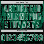 Custom Black Kelly Green-White Dripping Splatter 3D Pattern Design Bomber Full-Snap Varsity Letterman Hoodie Jacket