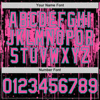 Custom Black Pink-Aqua Dripping Splatter 3D Pattern Design Bomber Full-Snap Varsity Letterman Hoodie Jacket