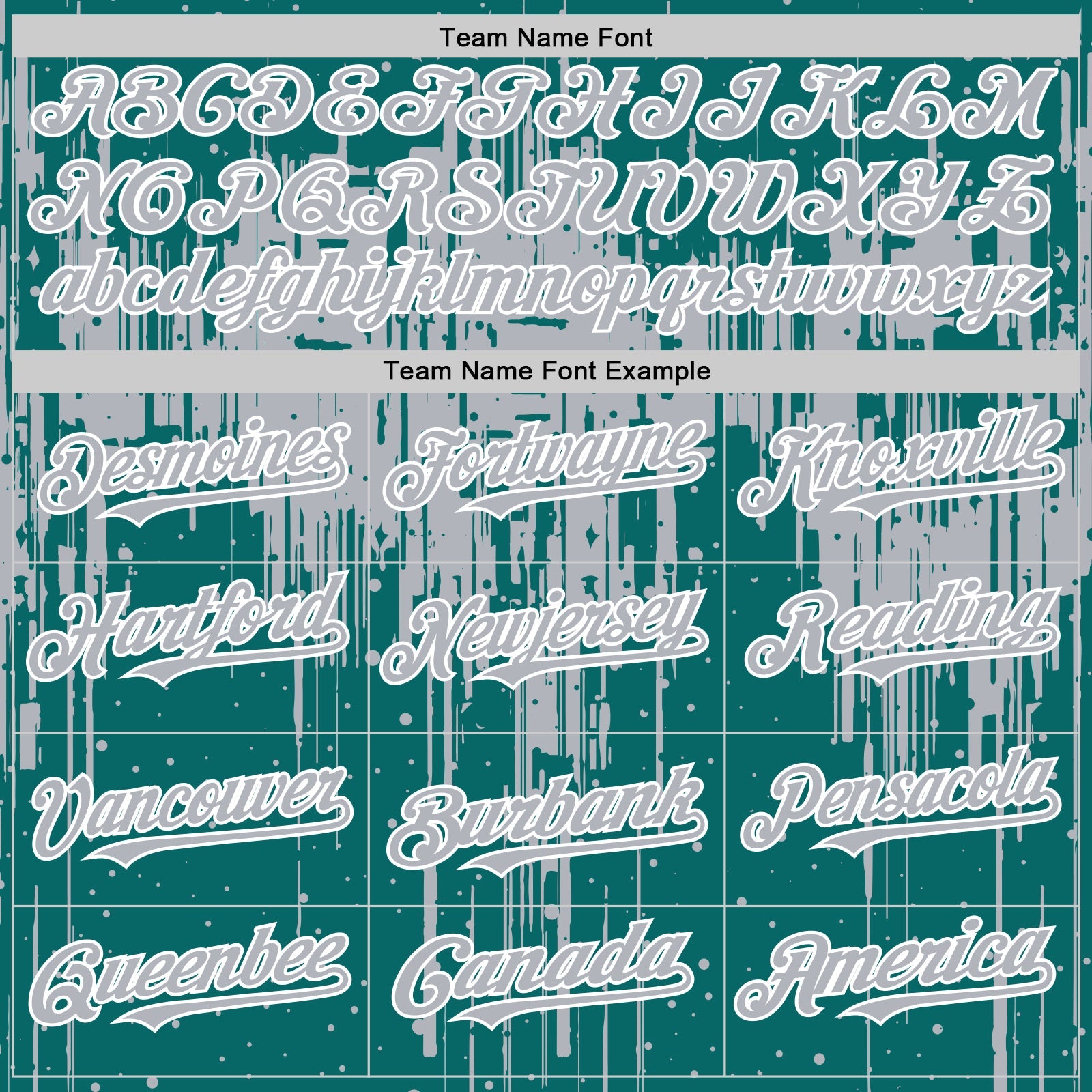 Custom Teal Gray-White Dripping Splatter 3D Pattern Design Bomber Full-Snap Varsity Letterman Hoodie Jacket