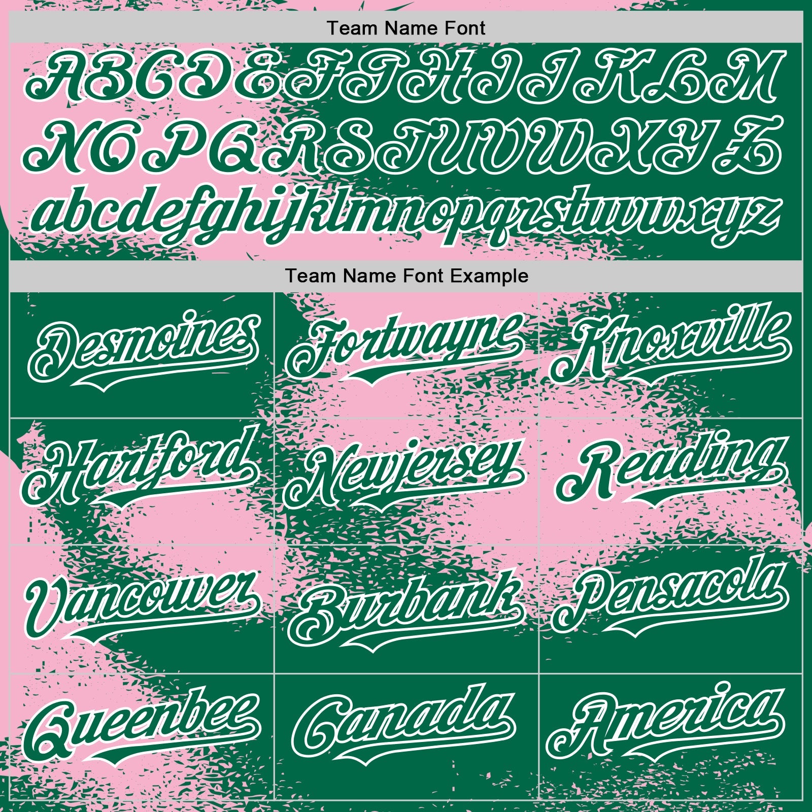 Custom Kelly Green Light Pink-White Abstract Color Blocks Fragment 3D Pattern Design Bomber Full-Snap Varsity Letterman Hoodie Jacket