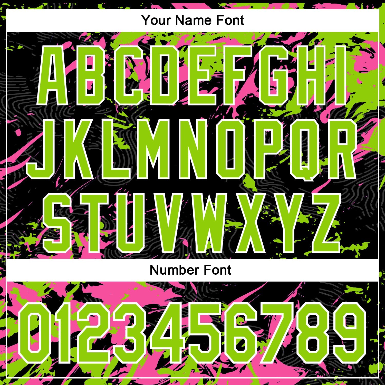 Custom Black Neon Green Pink-White Splash 3D Pattern Design Bomber Full-Snap Varsity Letterman Hoodie Jacket