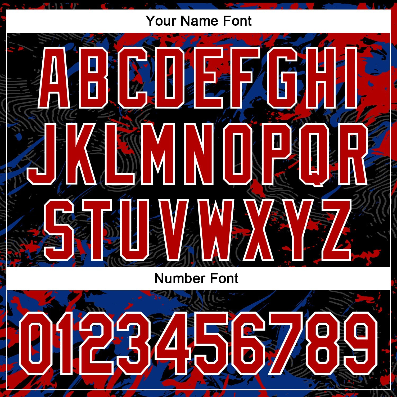 Custom Black Red Royal-White Splash 3D Pattern Design Bomber Full-Snap Varsity Letterman Hoodie Jacket