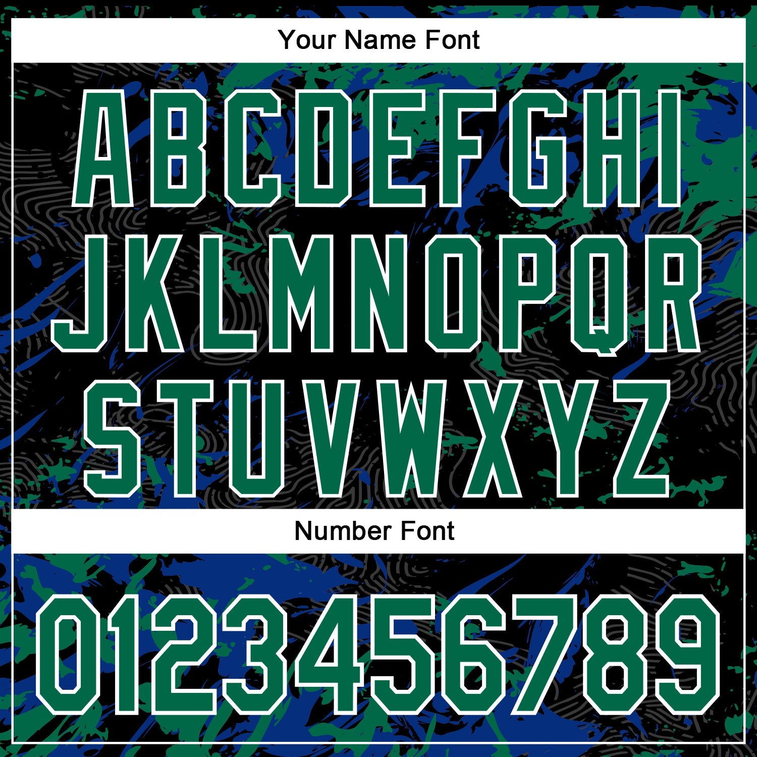 Custom Black Kelly Green Royal-White Splash 3D Pattern Design Bomber Full-Snap Varsity Letterman Hoodie Jacket