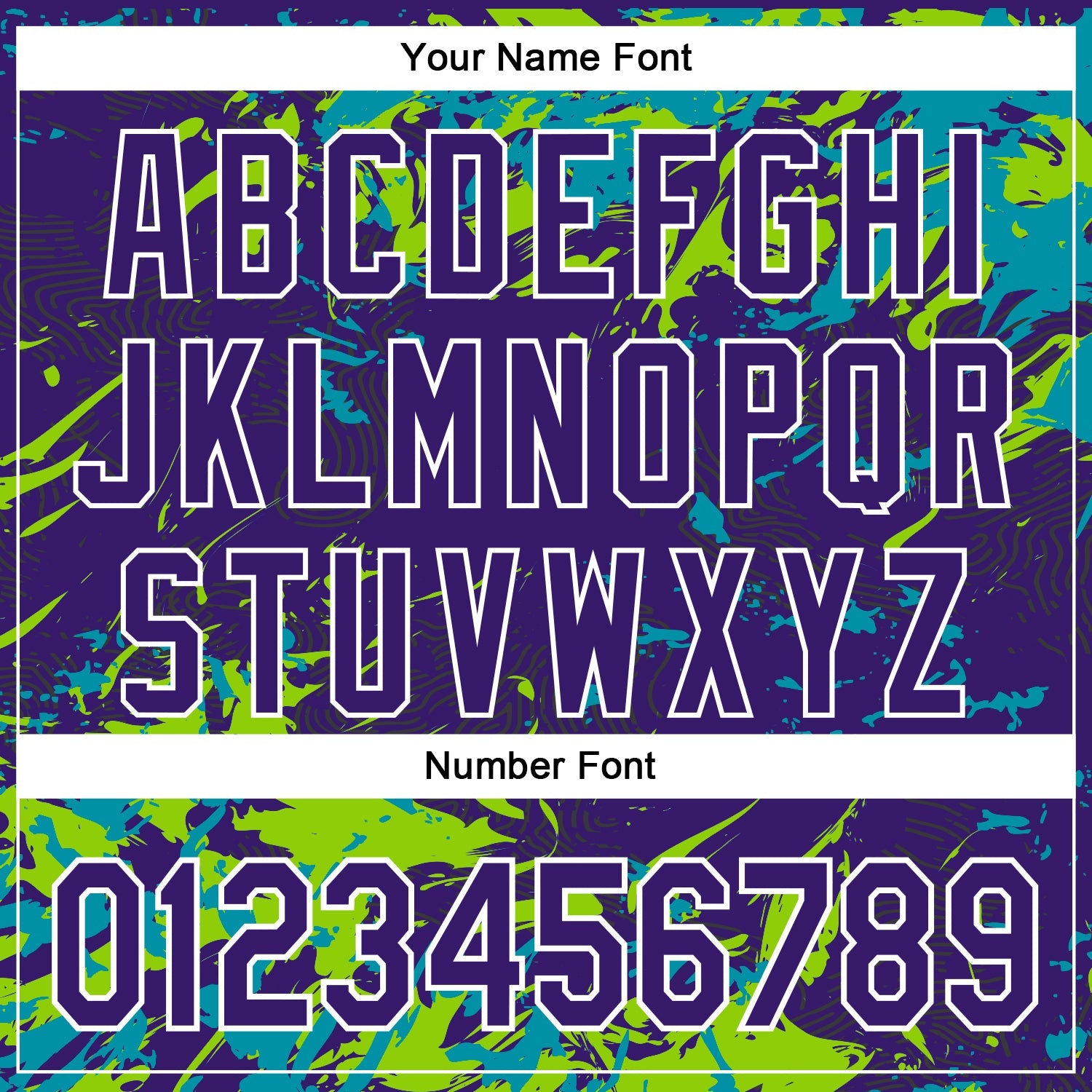 Custom Purple Teal Neon Green-White Splash 3D Pattern Design Bomber Full-Snap Varsity Letterman Hoodie Jacket