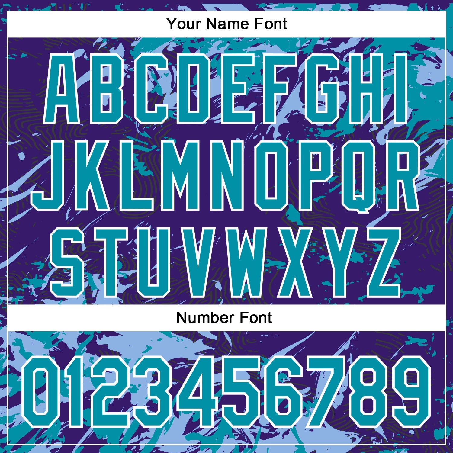 Custom Purple Teal Light Blue-White Splash 3D Pattern Design Bomber Full-Snap Varsity Letterman Hoodie Jacket