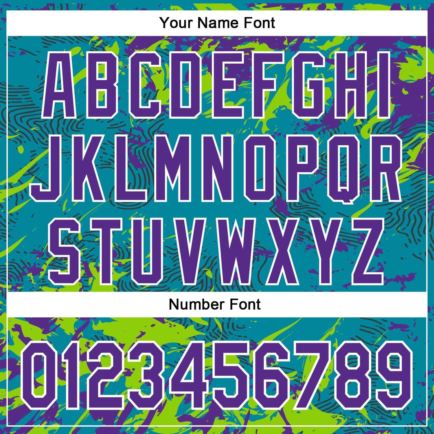 Custom Teal Purple Neon Green-White Splash 3D Pattern Design Bomber Full-Snap Varsity Letterman Hoodie Jacket