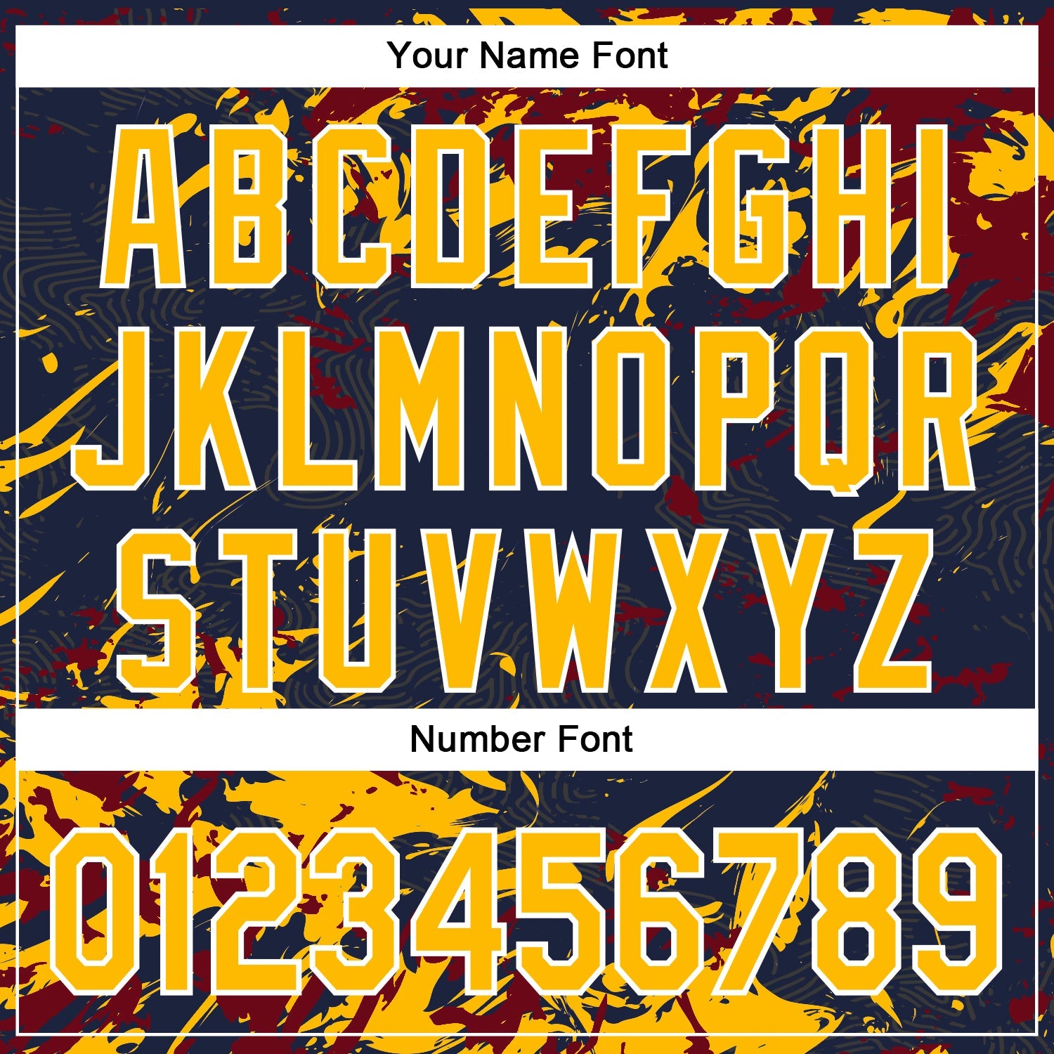 Custom Navy Gold Crimson-White Splash 3D Pattern Design Bomber Full-Snap Varsity Letterman Hoodie Jacket