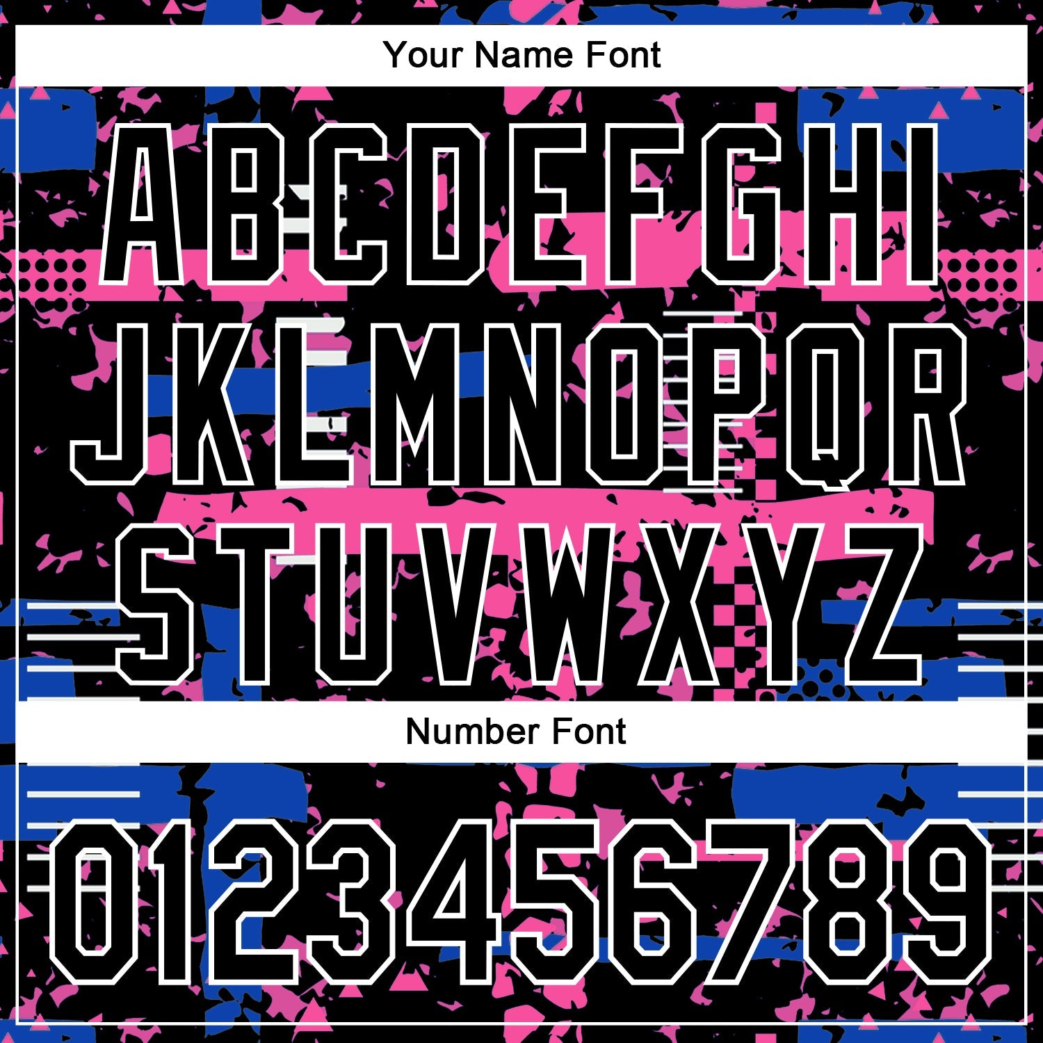 Custom Black Thunder Blue Pink-White Abstract Fragment Shape 3D Pattern Design Bomber Full-Snap Varsity Letterman Hoodie Jacket