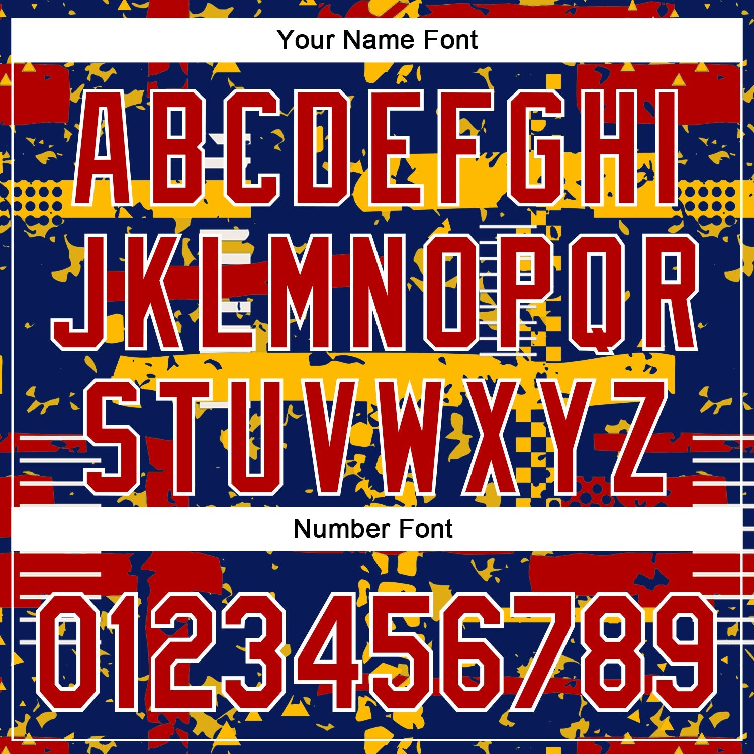 Custom Royal Red Gold-White Abstract Fragment Shape 3D Pattern Design Bomber Full-Snap Varsity Letterman Hoodie Jacket