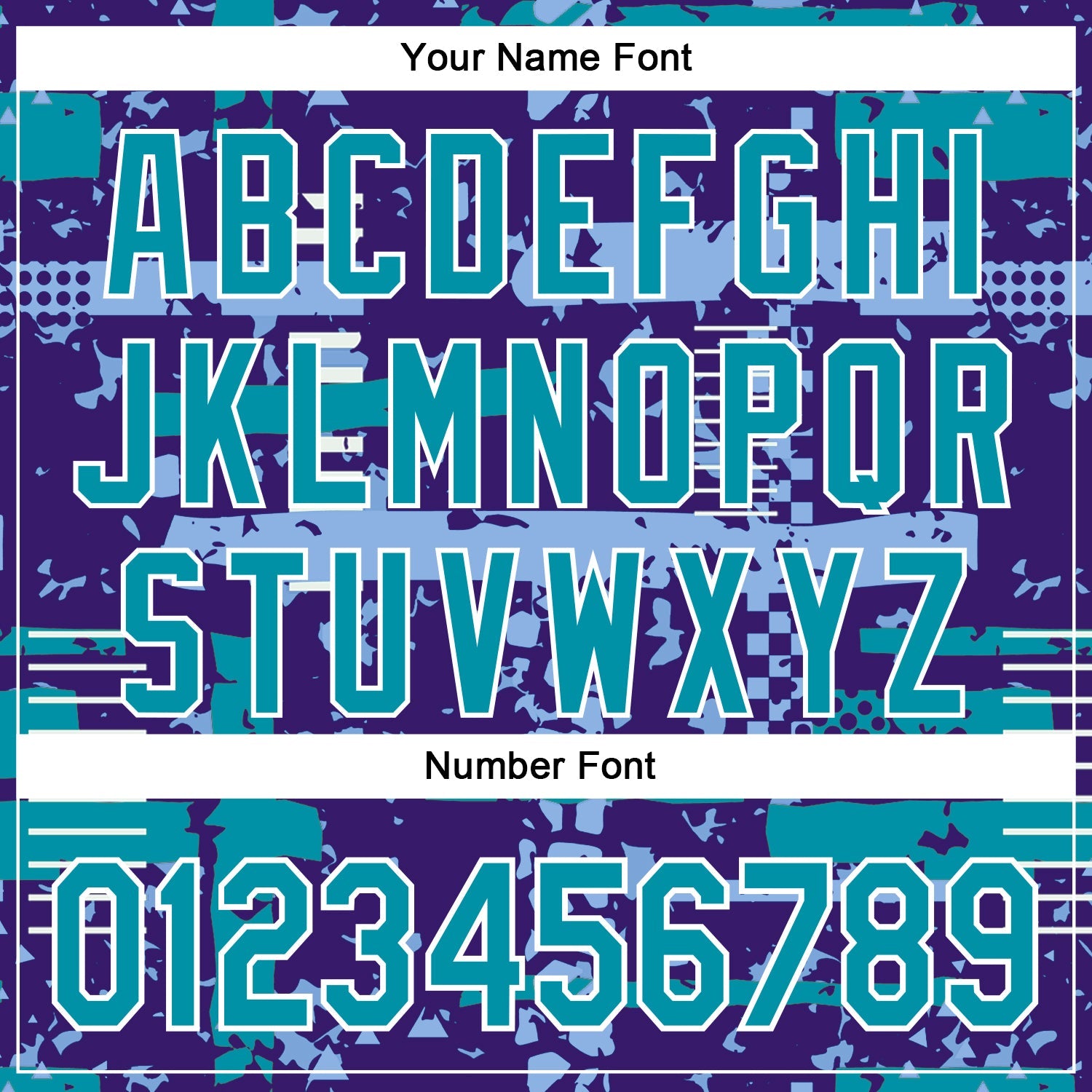 Custom Purple Teal Light Blue-White Abstract Fragment Shape 3D Pattern Design Bomber Full-Snap Varsity Letterman Hoodie Jacket