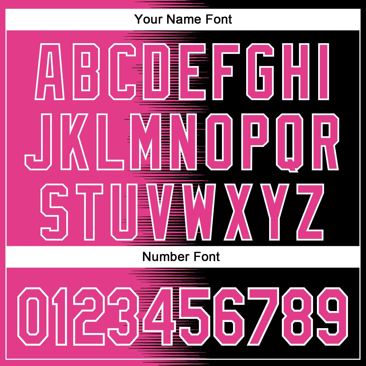 Custom Pink Black-White Gradient Line Bomber Full-Snap Varsity Letterman Hoodie Jacket