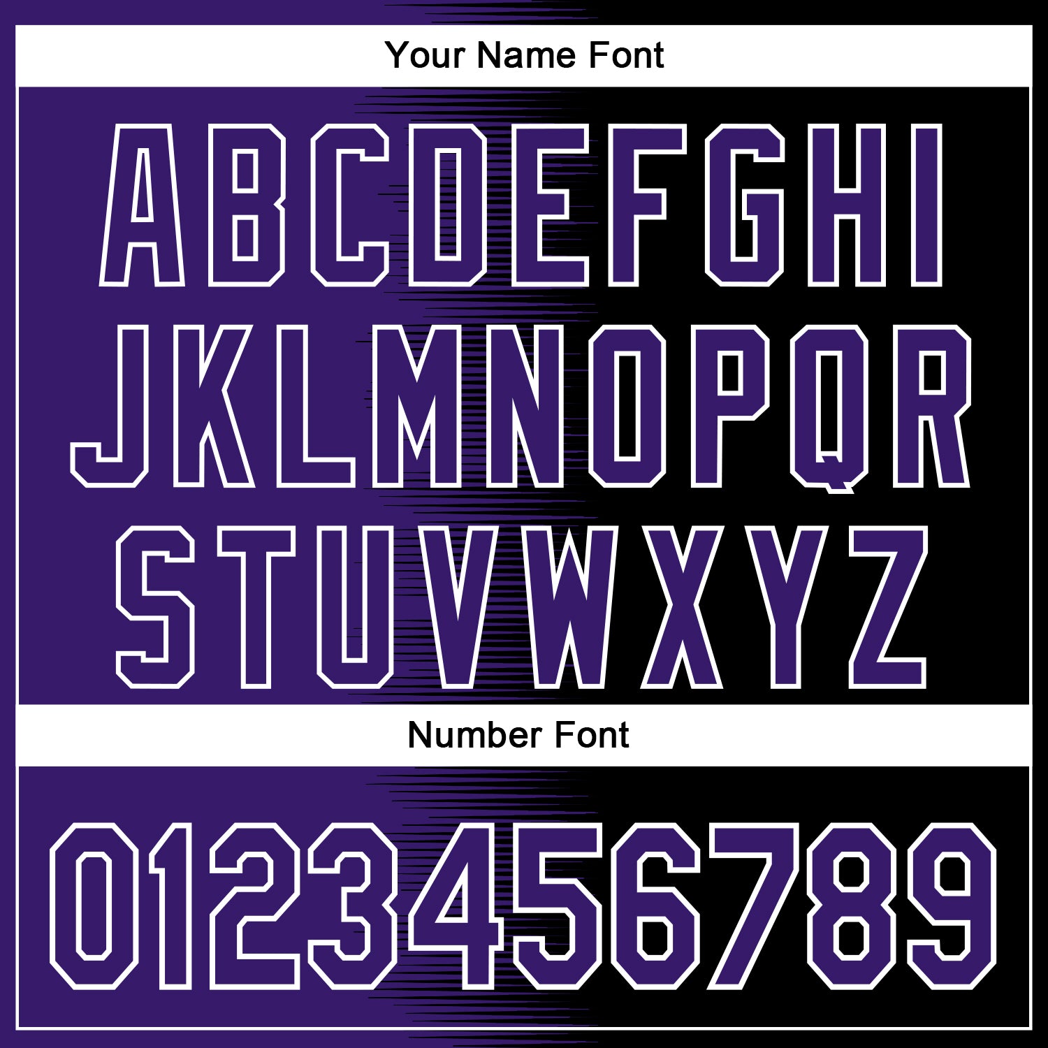 Custom Purple Black-White Gradient Line Bomber Full-Snap Varsity Letterman Hoodie Jacket