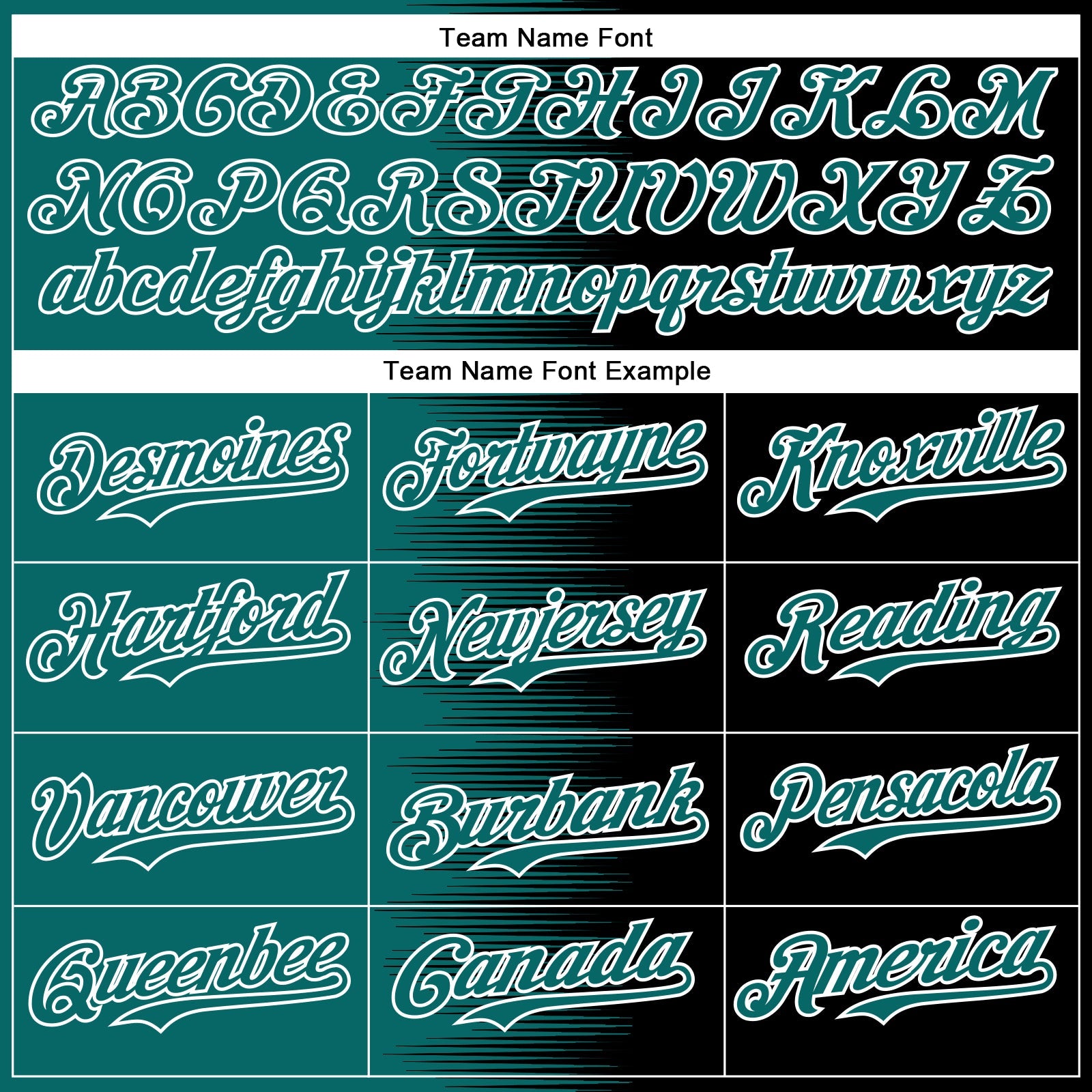 Custom Teal Black-White Gradient Line Bomber Full-Snap Varsity Letterman Hoodie Jacket