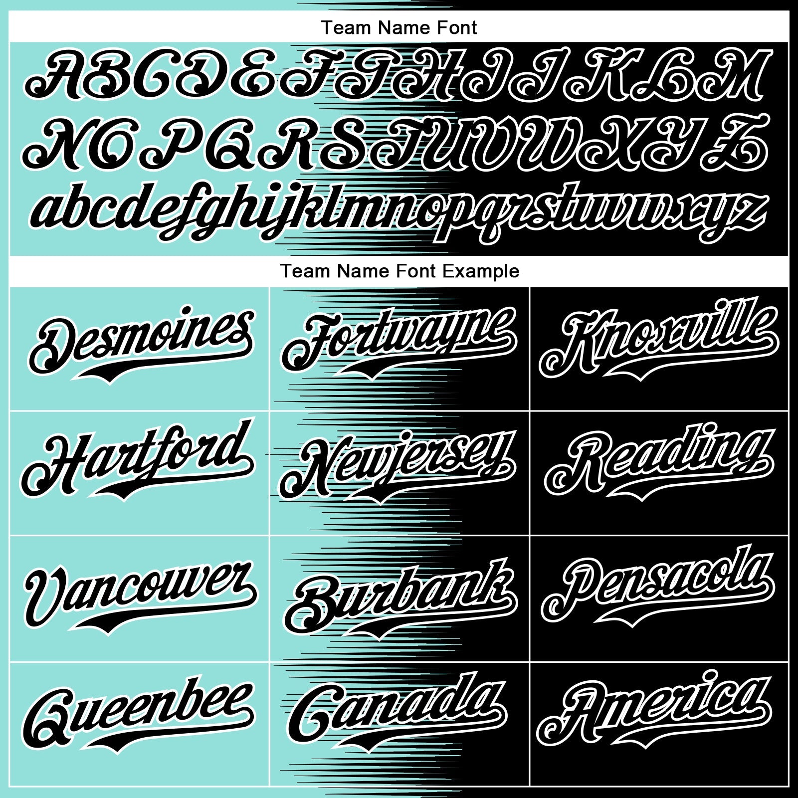 Custom Ice Blue Black-White Gradient Line Bomber Full-Snap Varsity Letterman Hoodie Jacket