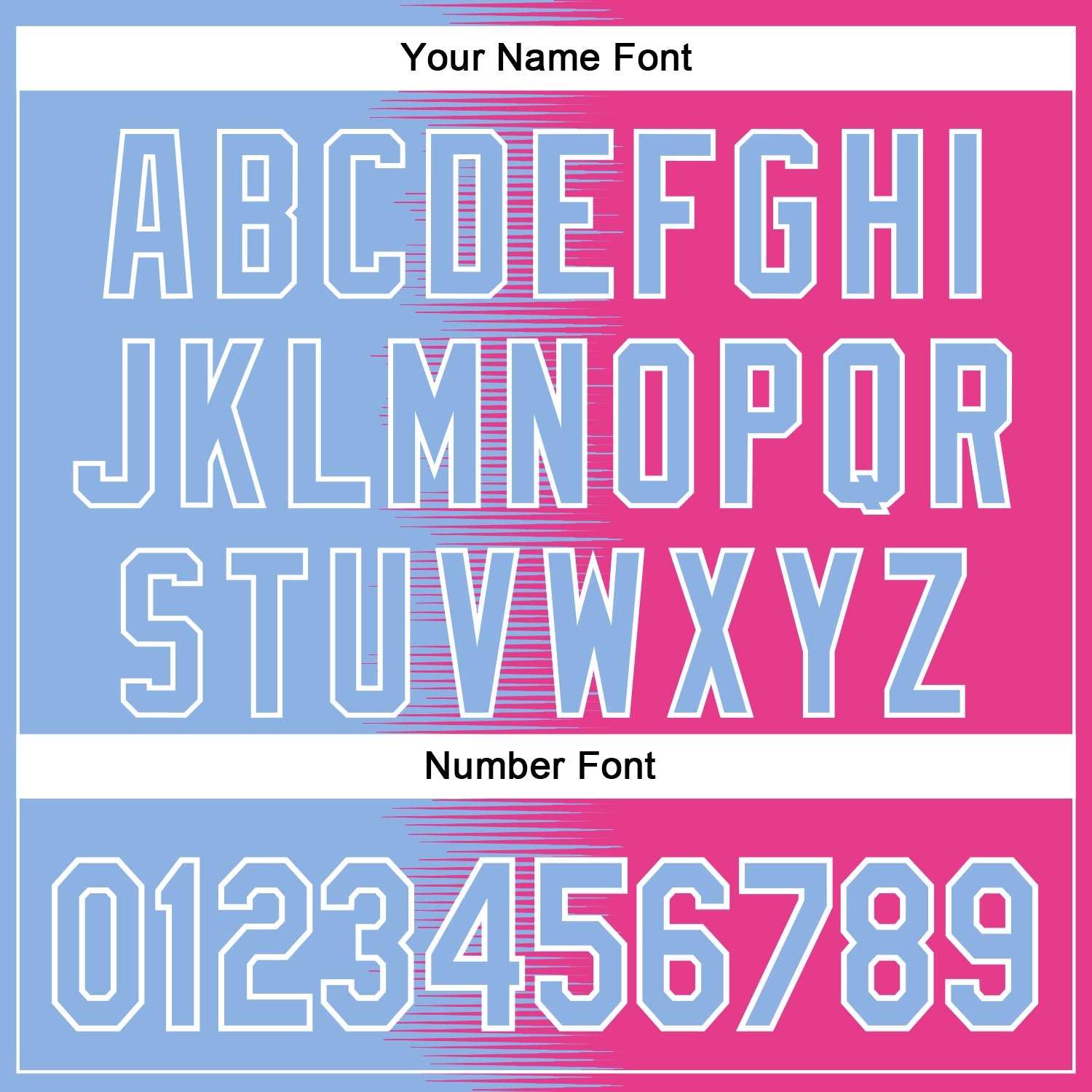 Custom Light Blue Pink-White Gradient Line Bomber Full-Snap Varsity Letterman Hoodie Jacket