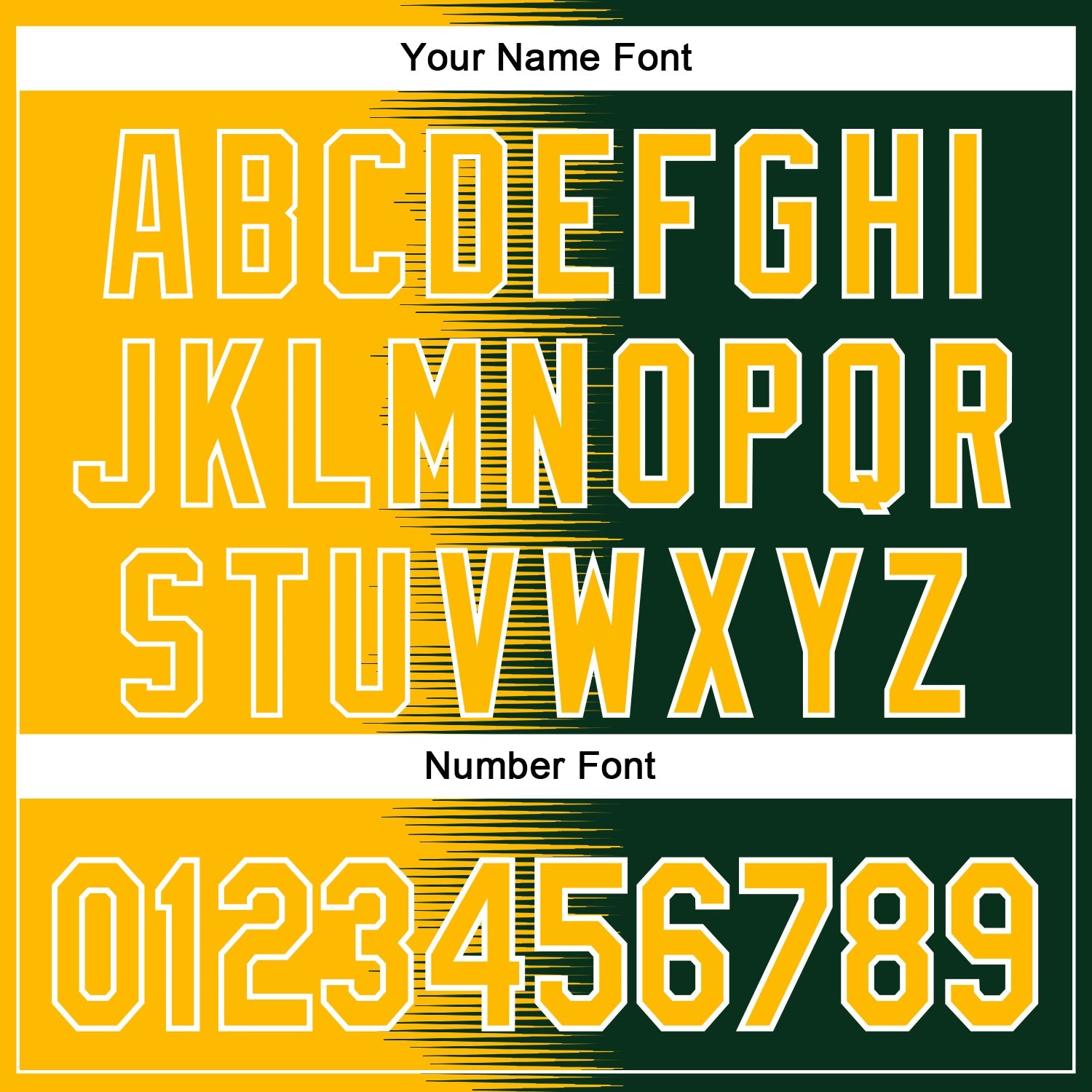 Custom Gold Green-White Gradient Line Bomber Full-Snap Varsity Letterman Hoodie Jacket