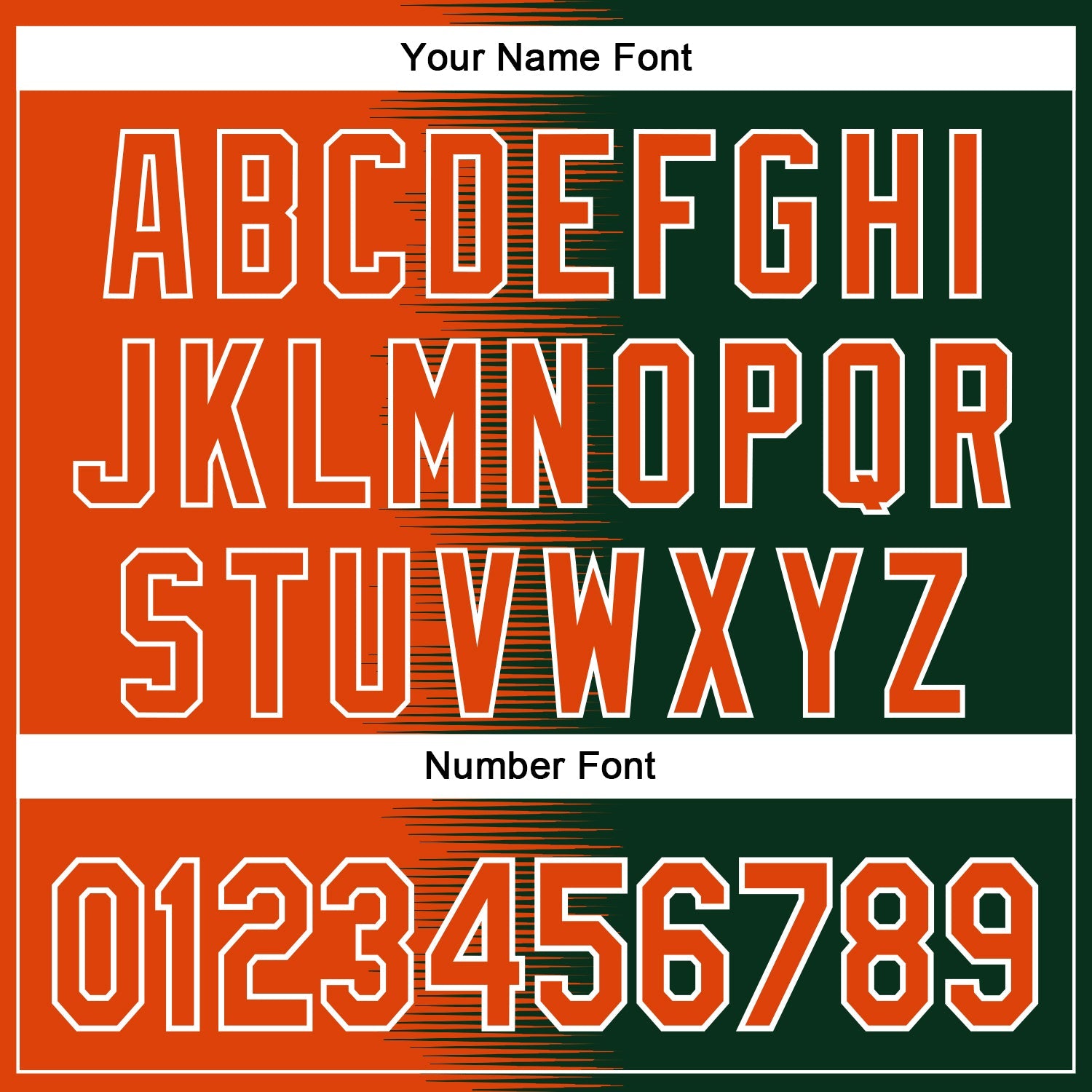 Custom Orange Green-White Gradient Line Bomber Full-Snap Varsity Letterman Hoodie Jacket