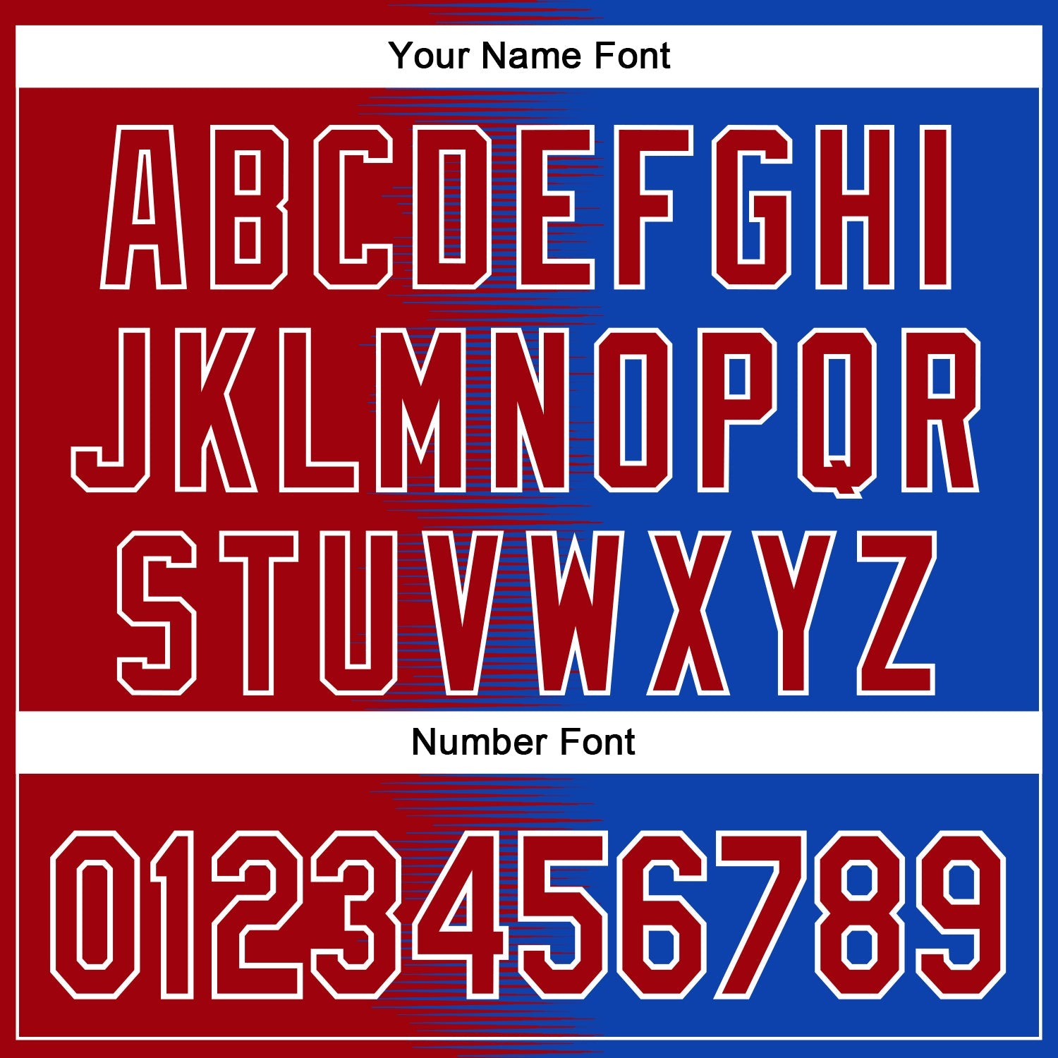 Custom Red Thunder Blue-White Gradient Line Bomber Full-Snap Varsity Letterman Hoodie Jacket