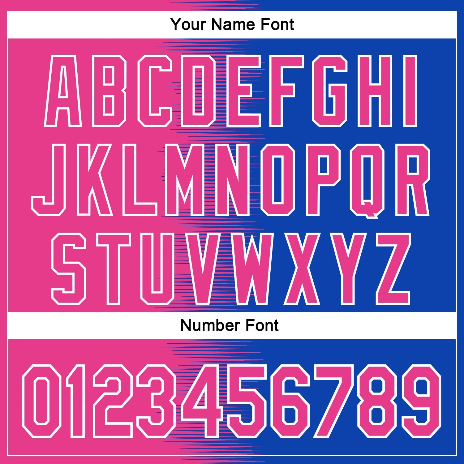 Custom Pink Thunder Blue-White Gradient Line Bomber Full-Snap Varsity Letterman Hoodie Jacket