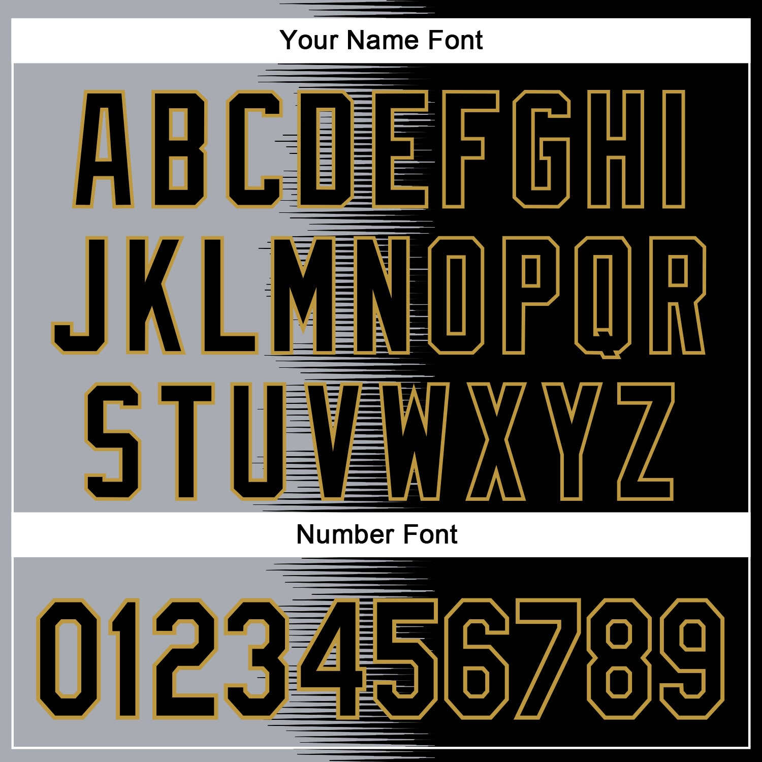 Custom Gray Black-Old Gold Gradient Line Bomber Full-Snap Varsity Letterman Hoodie Jacket